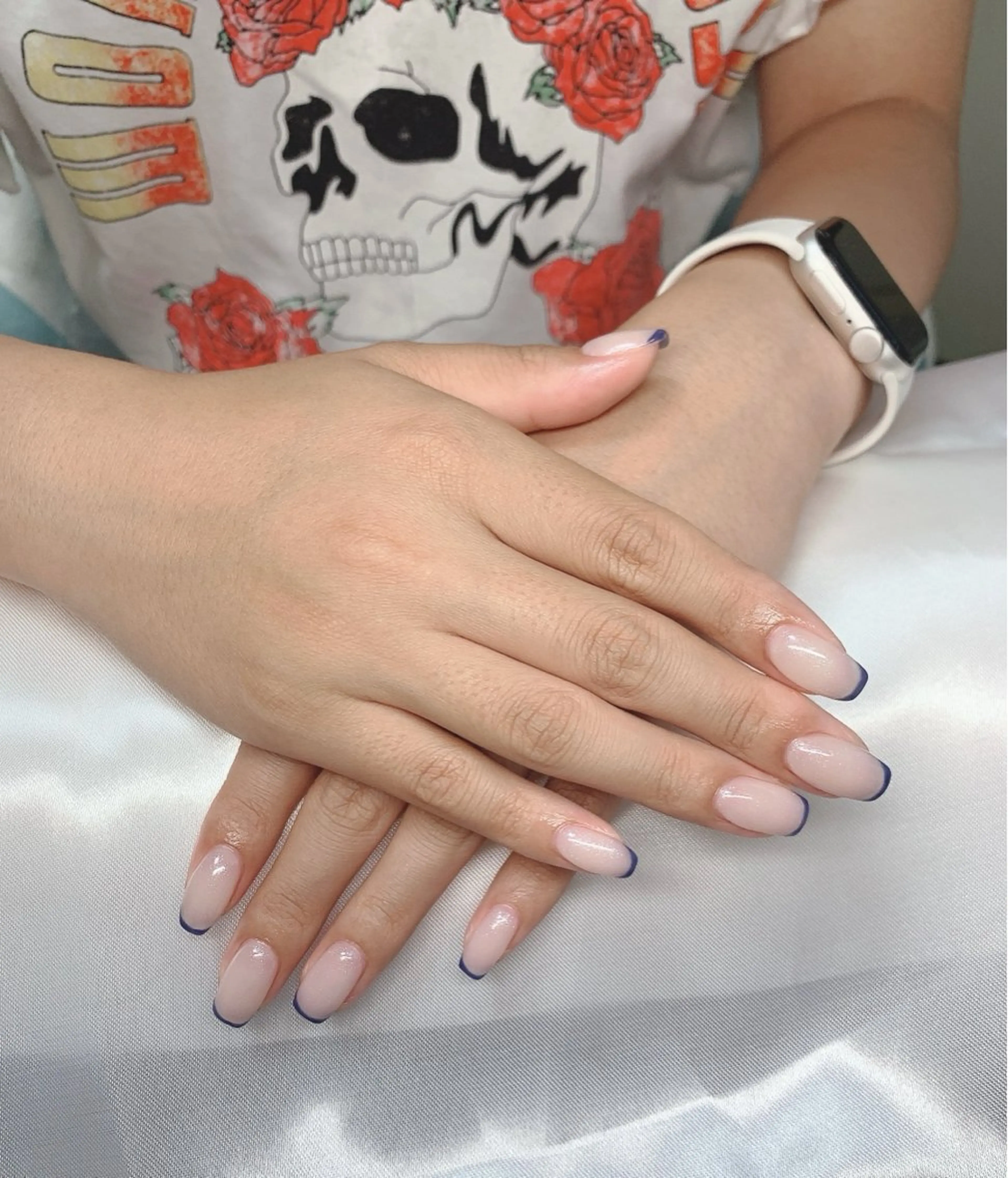 ネイル アートネイル チークネイル 長さ出し フットネイル フレンチネイル Lily nails studio所属・Lily nails studioのネイルデザイン