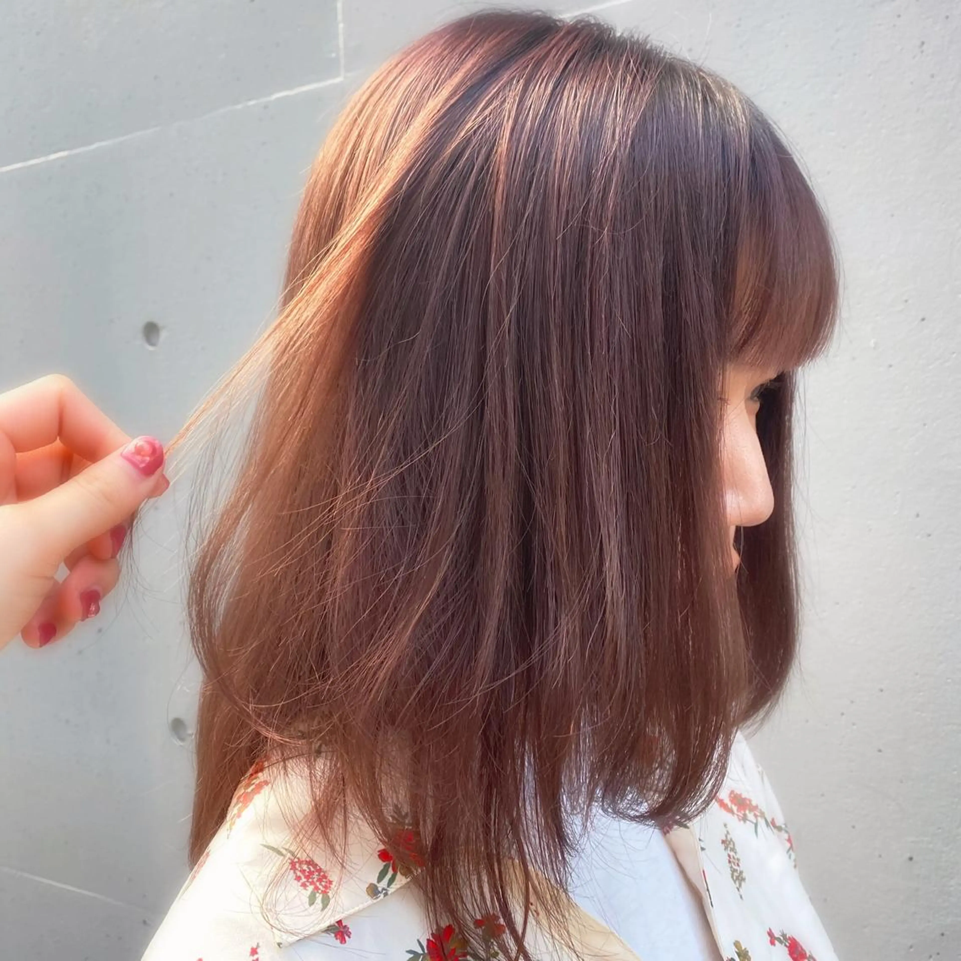 ミディアム tomoe 艶カラー💗🪽のヘアスタイル