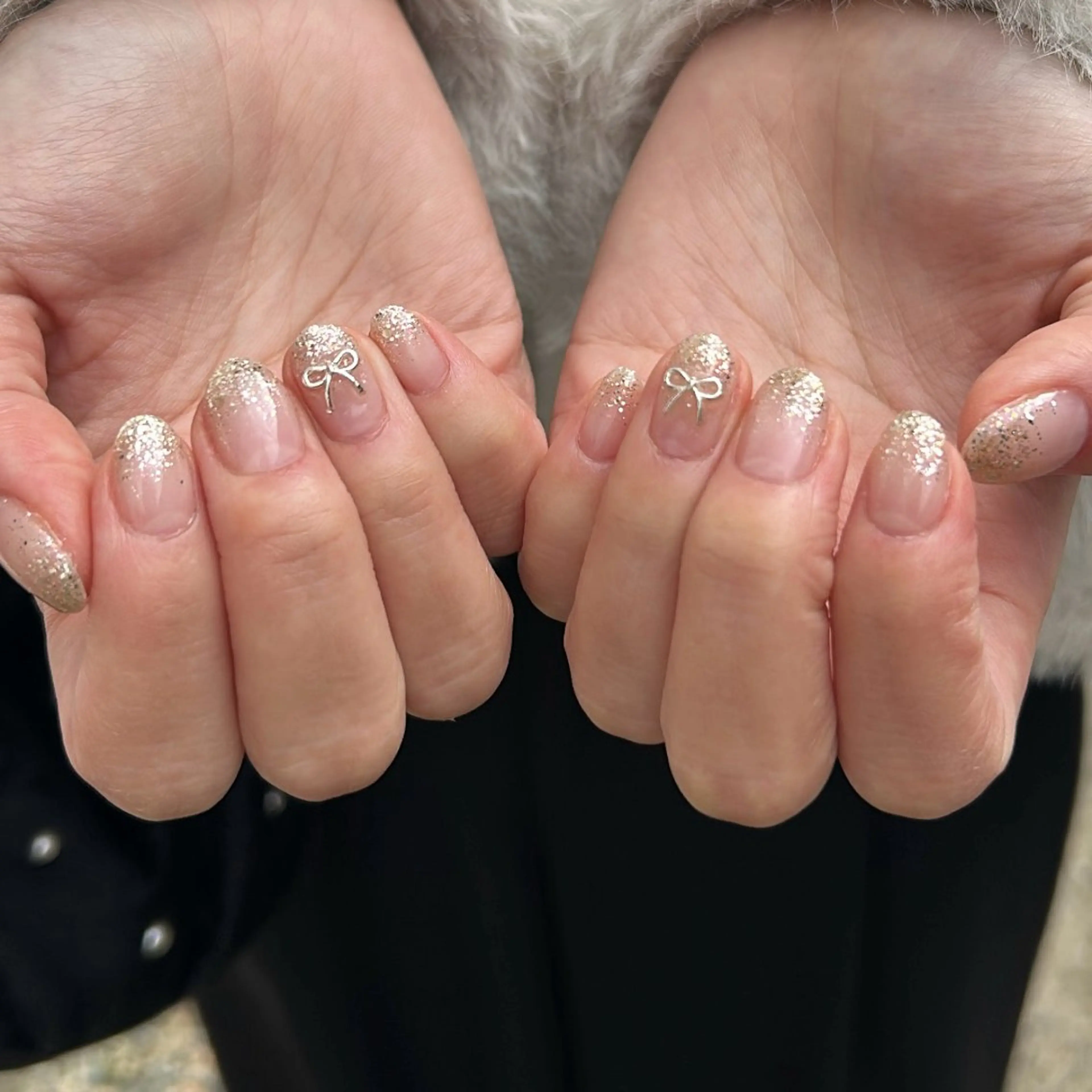 ネイル アートネイル グラデーション ラメ(グリッター) ハンドネイル Lofinails ちひろのネイルデザイン