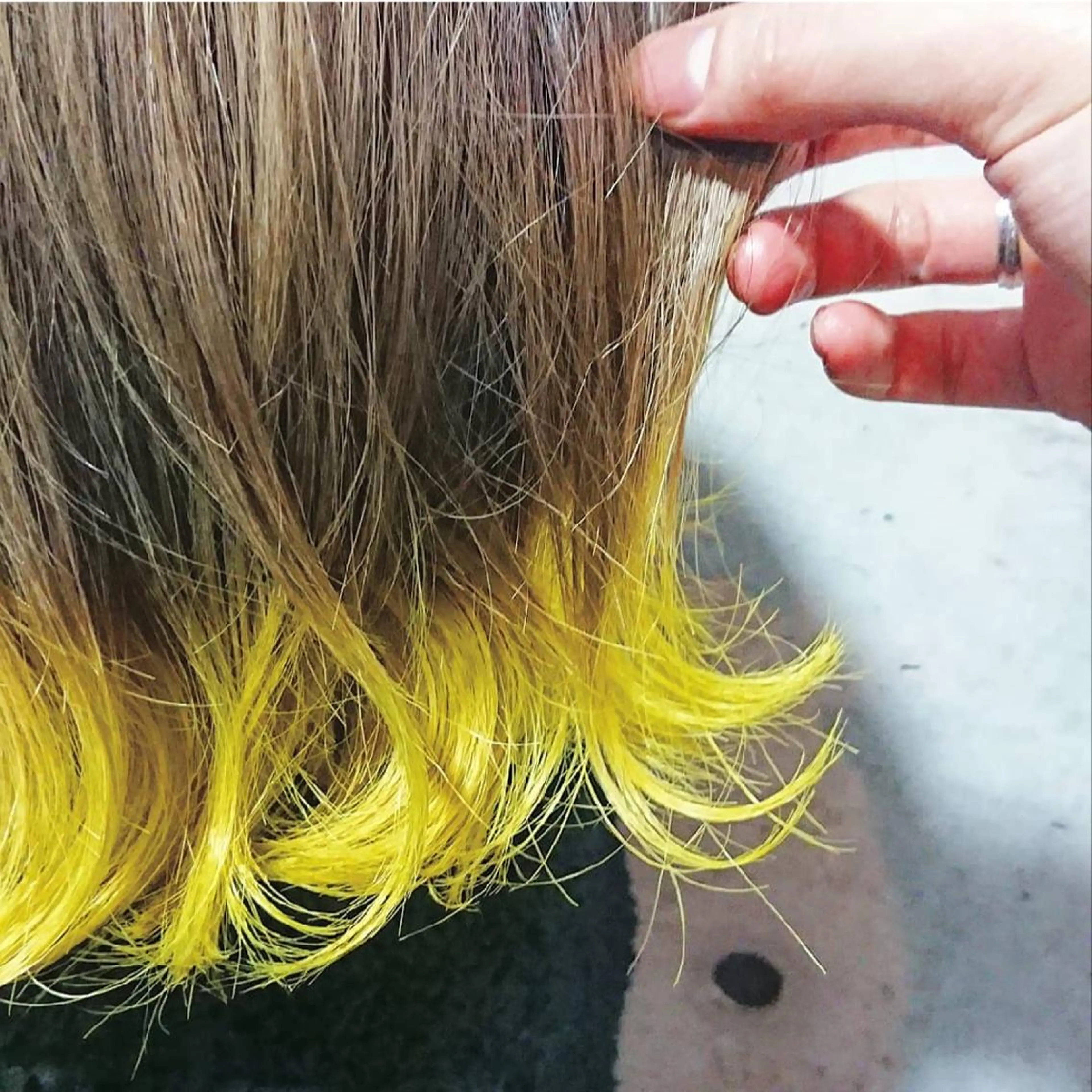 ミディアム カラー ヘアカラー トリートメント 瀧尻 光のヘアスタイル