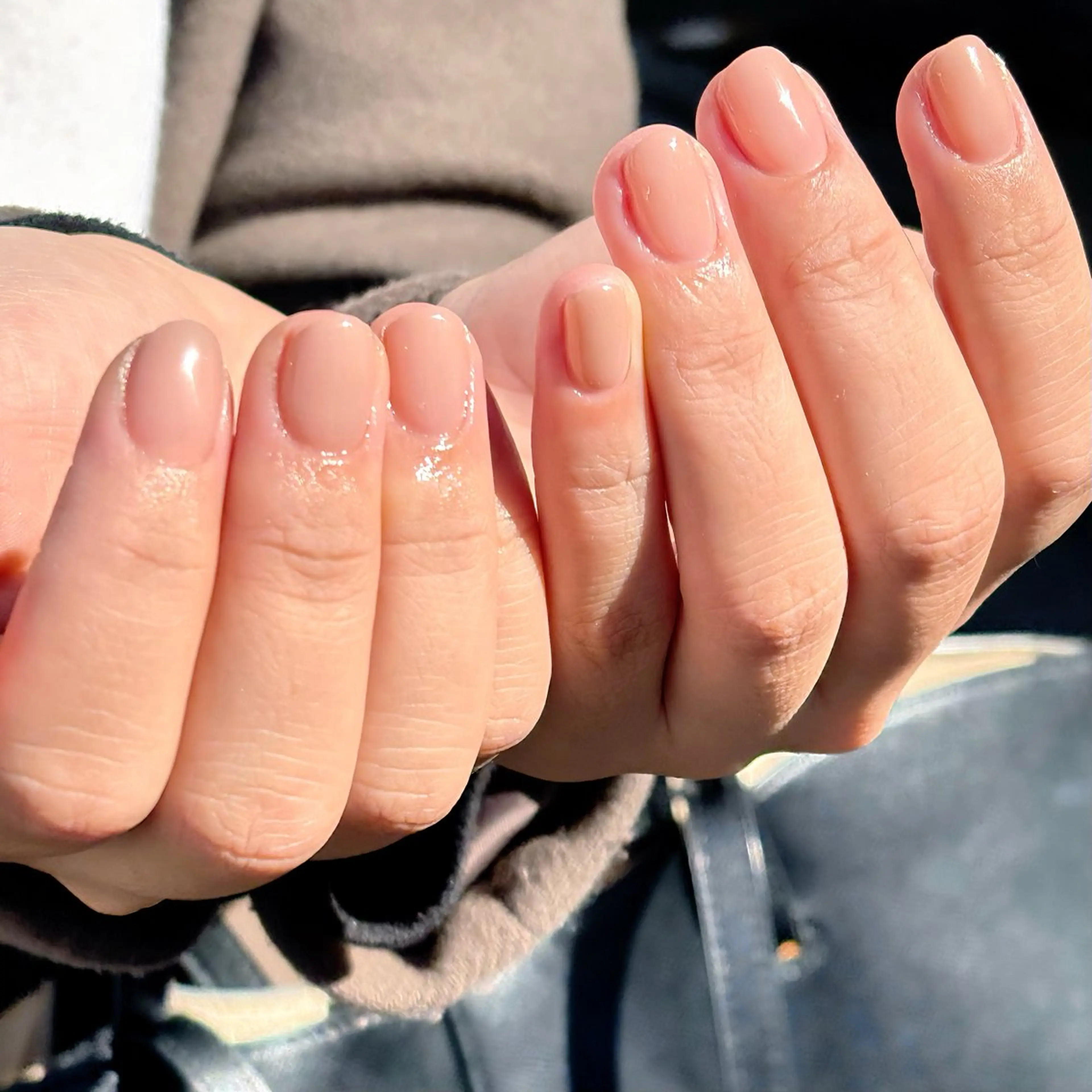 ネイル チークネイル 水色 オフィスネイル ピンク 春ネイル ハンドネイル ハンドケア 🫧OPELIA NAIL渋谷🫧のネイルデザイン