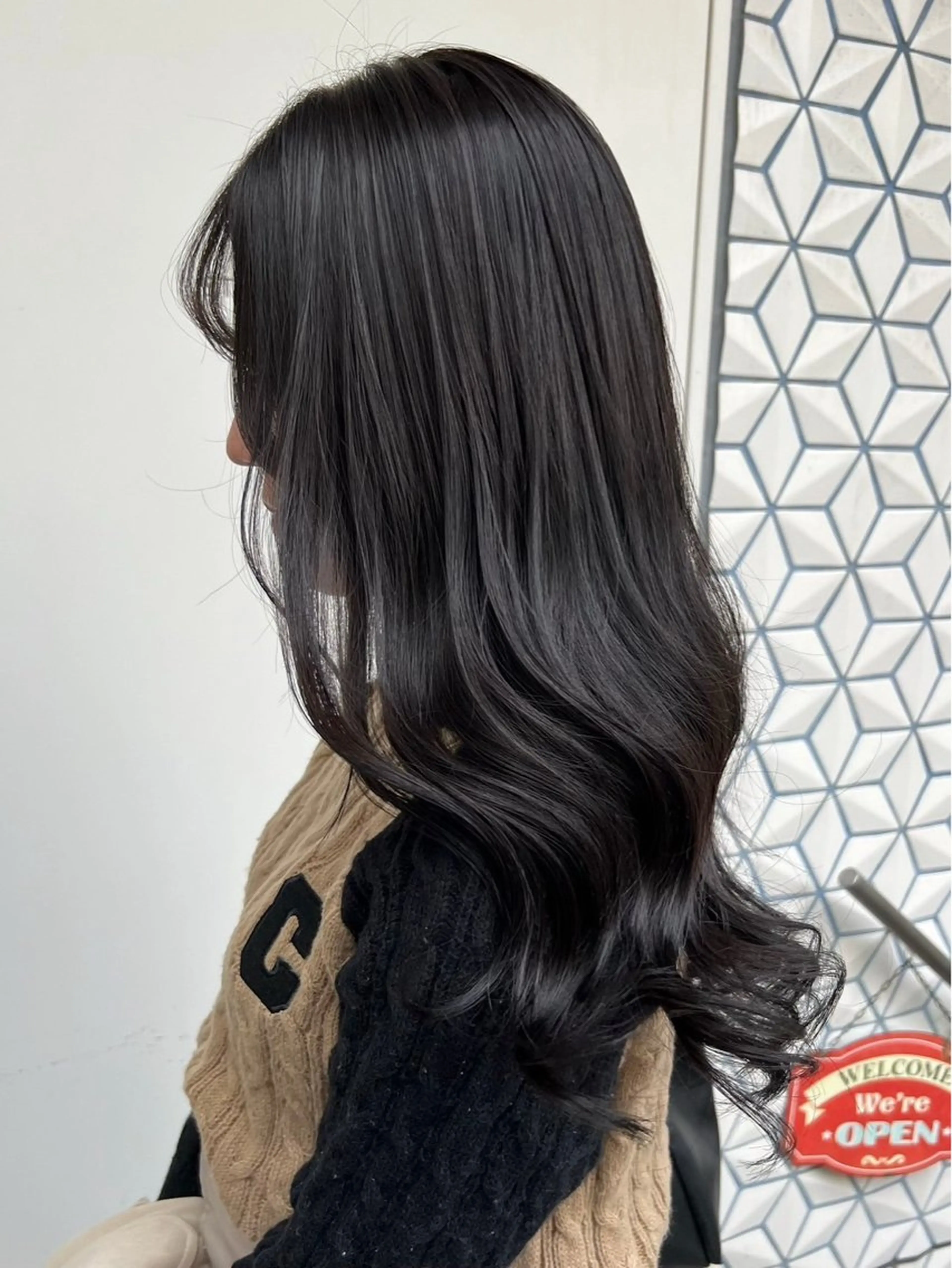 ロング アッシュ ヘアカラー トリートメント 髪質改善カラー/ 表参道/龍信のヘアスタイル