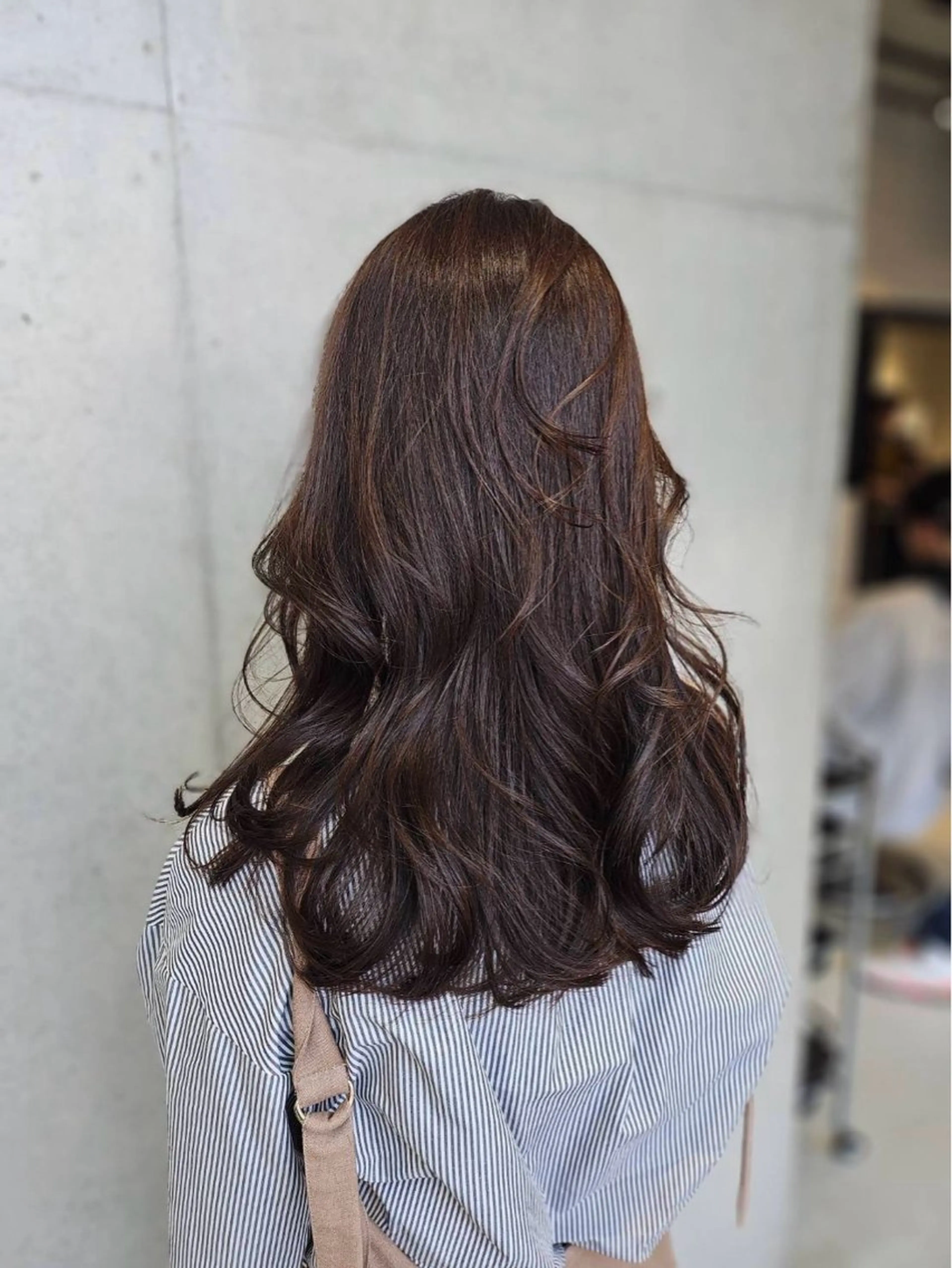 セミロング カラー 艶髪ナチュラル ヘア🍀RYOのヘアスタイル