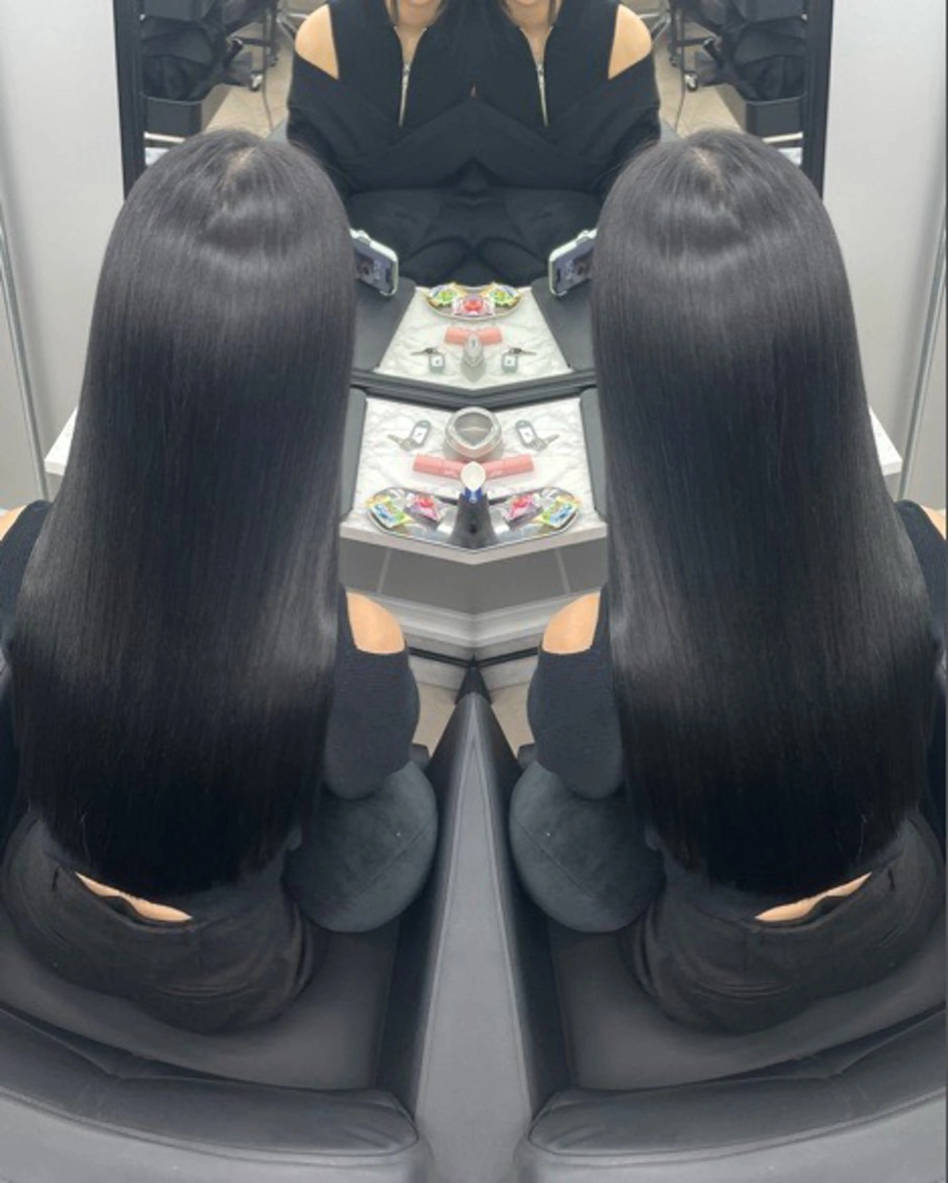 セミロング トリートメント カット ヘアカラー トリートメント 👑美髪矯正 SORAのヘアスタイル