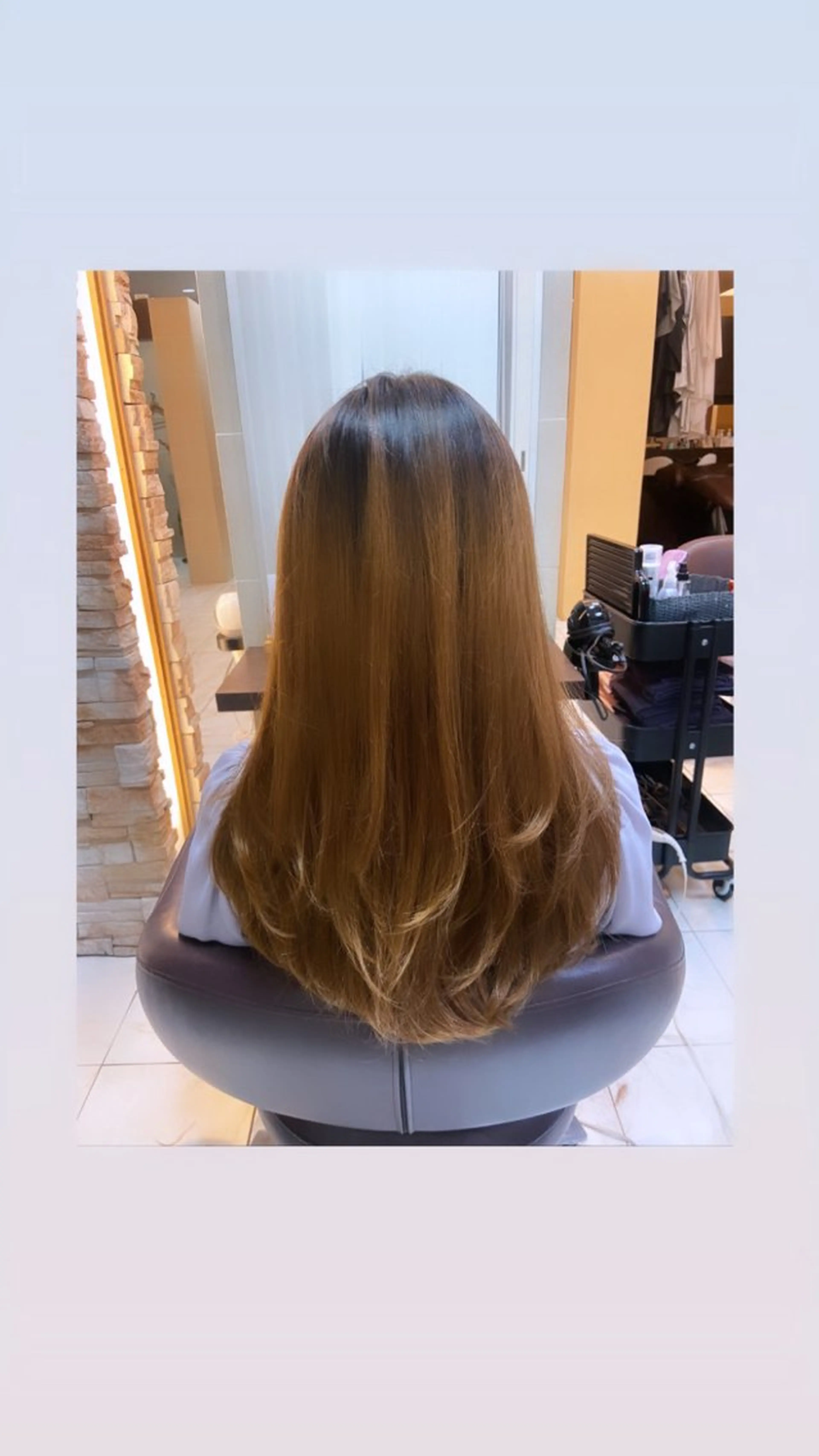 ロング レイヤーカット 🎀透明感カラー 🐈ナズナのヘアスタイル