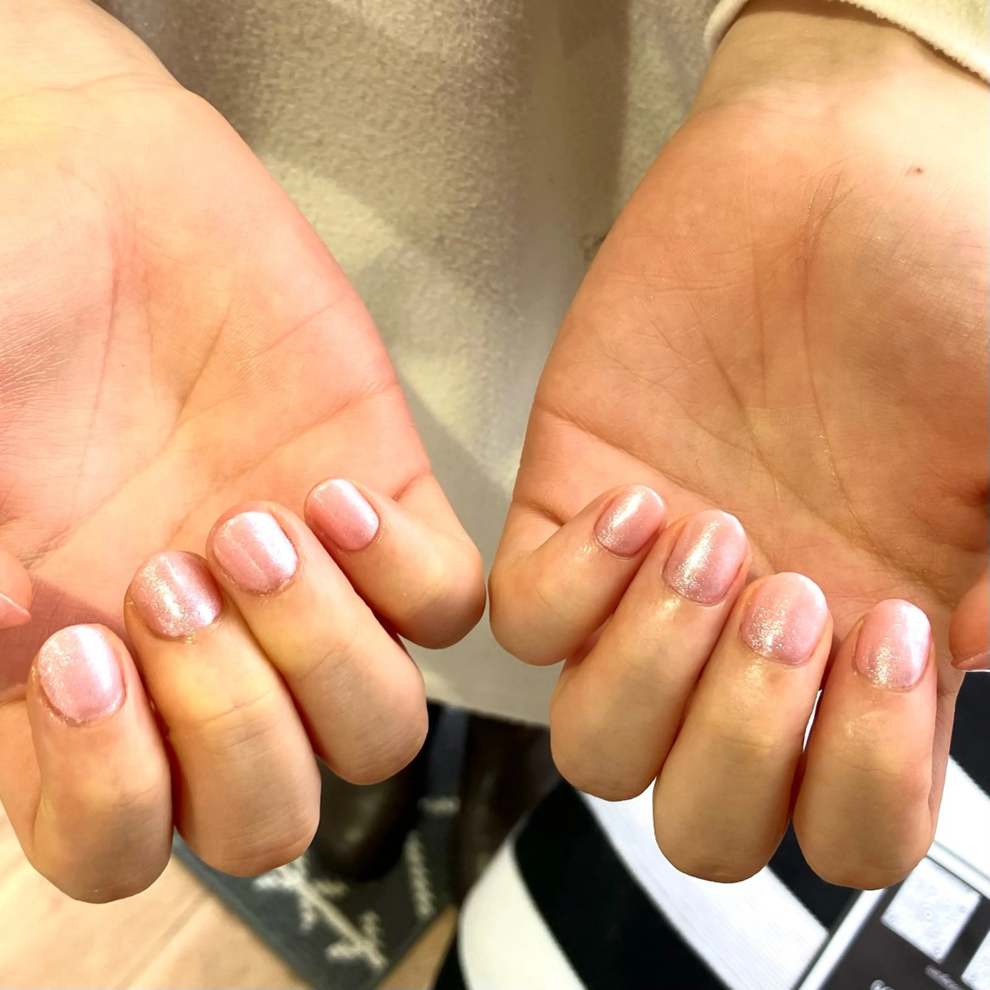 ネイル ラメ(グリッター) ピンク 春ネイル nailsister まゆのネイルデザイン