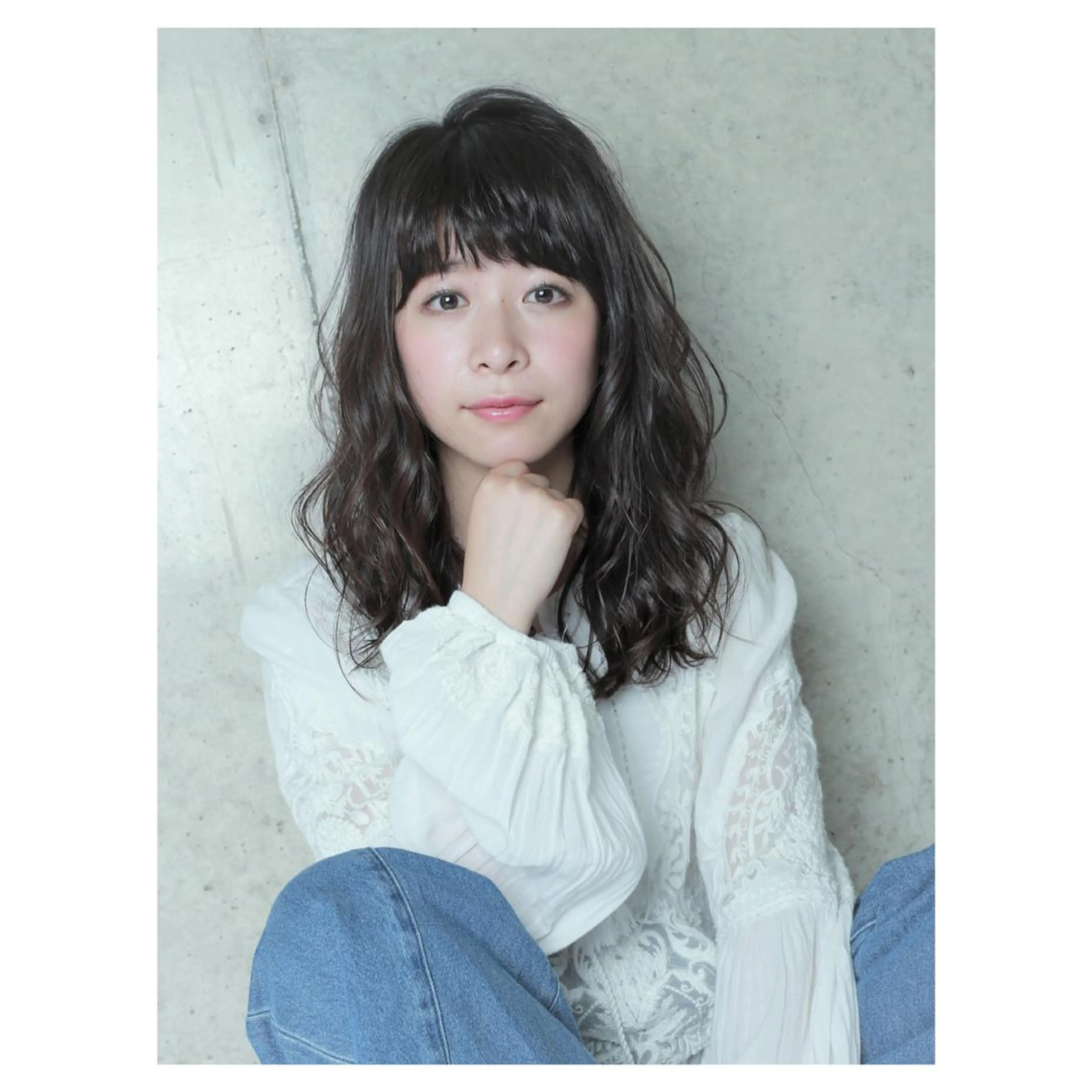 ミディアム カラー アディクシーカラー ブルーカラー ブルージュ オレンジ カット ヘアカラー トリートメント ヘアセット センスをお届けします 大谷将生INFPのヘアスタイル