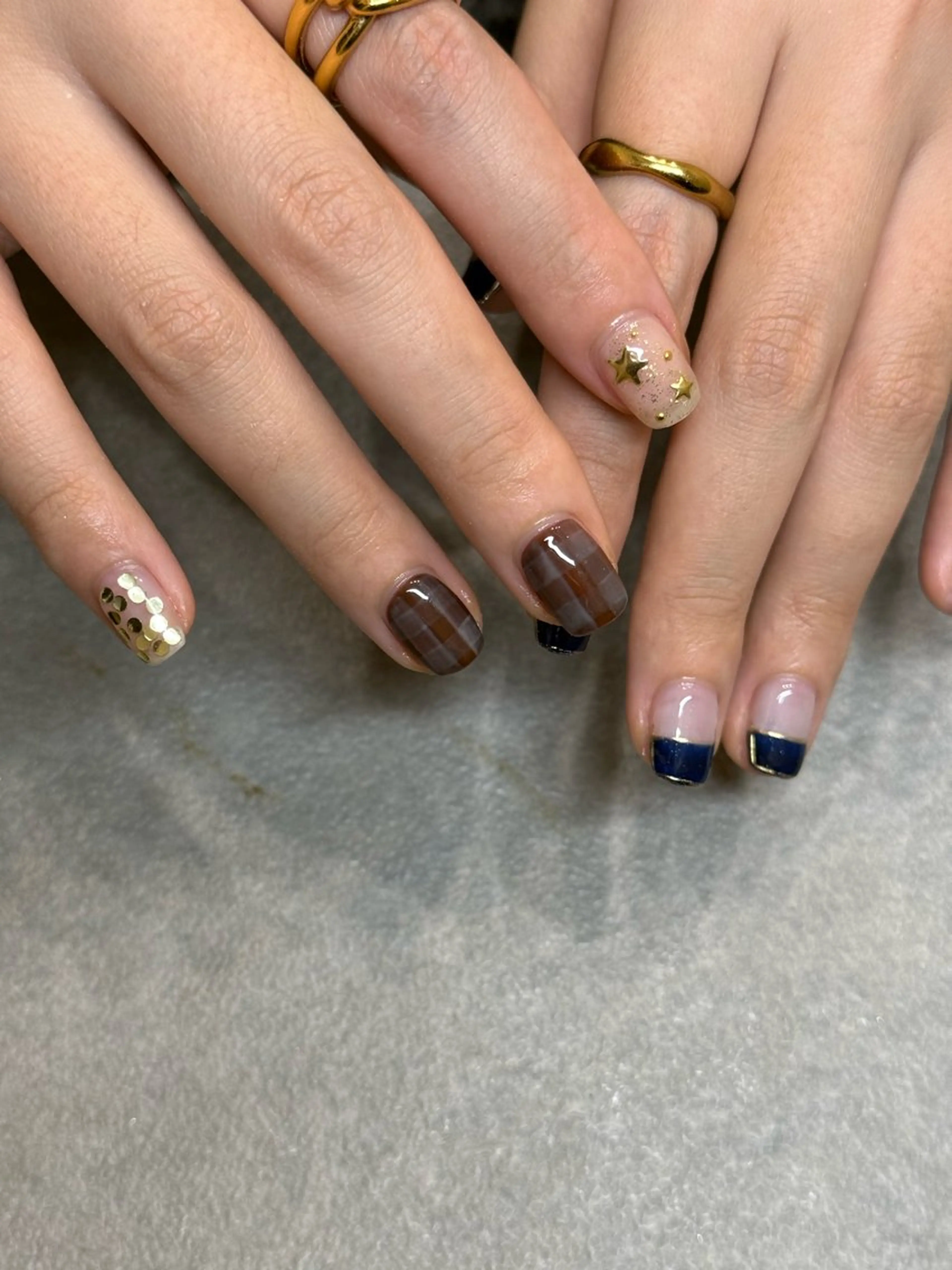 ネイル ハンドネイル フットネイル kiii.__ ✴︎*のネイルデザイン