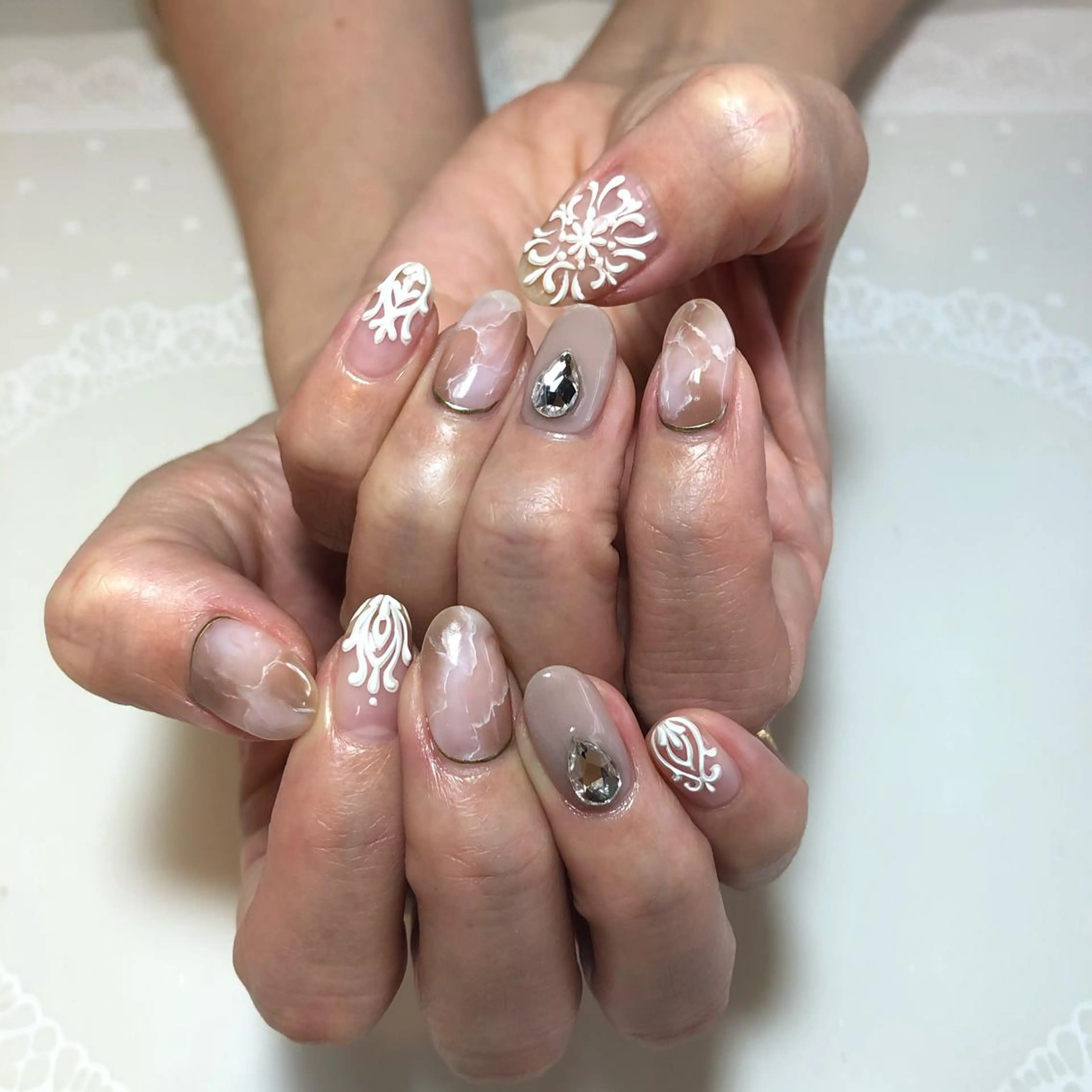 ネイル ニュアンスネイル g-up nail所属・米田 律子のネイルデザイン
