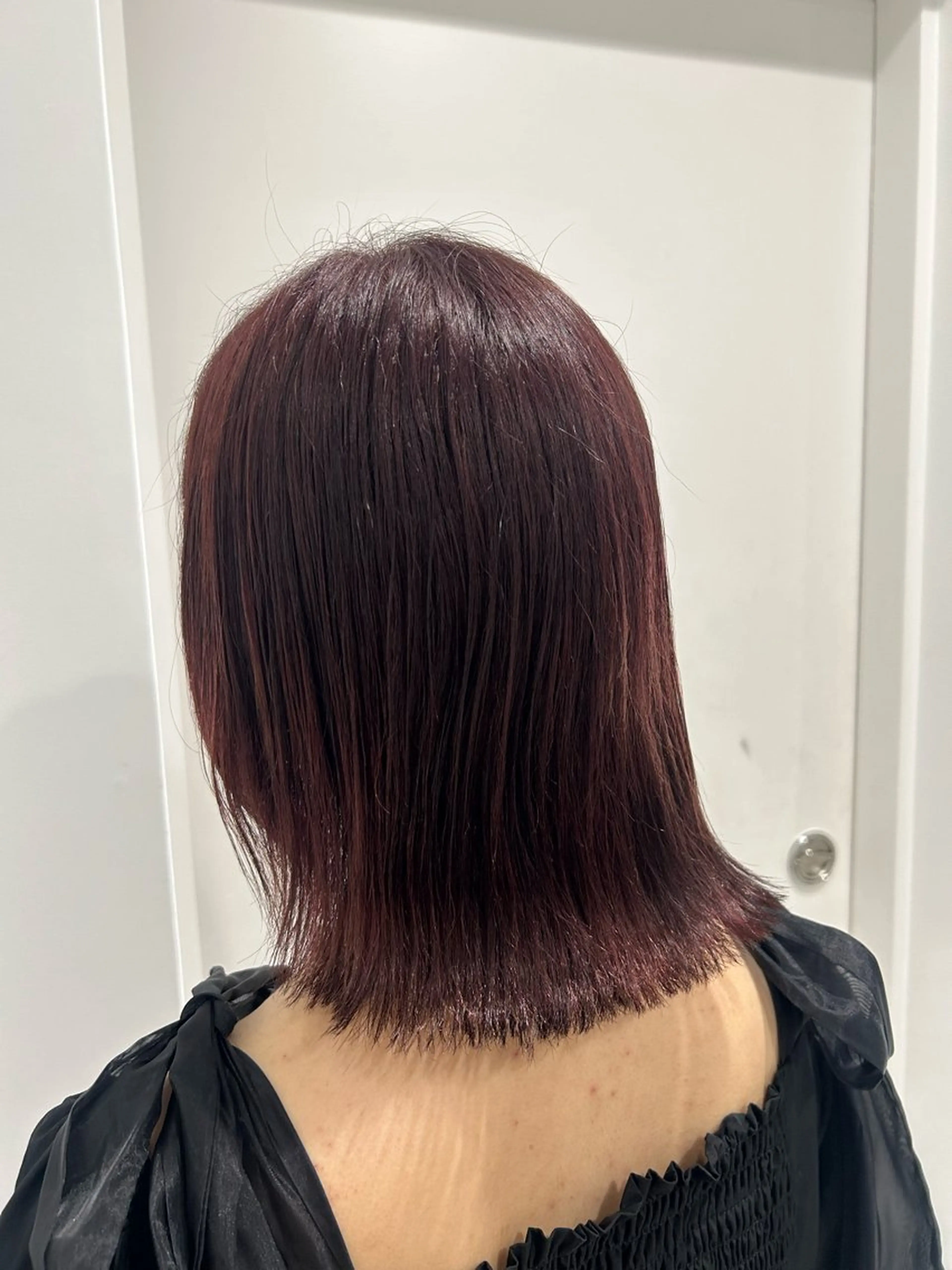 セミロング カラー 愛結 暖色カラー🎀🩰のヘアスタイル