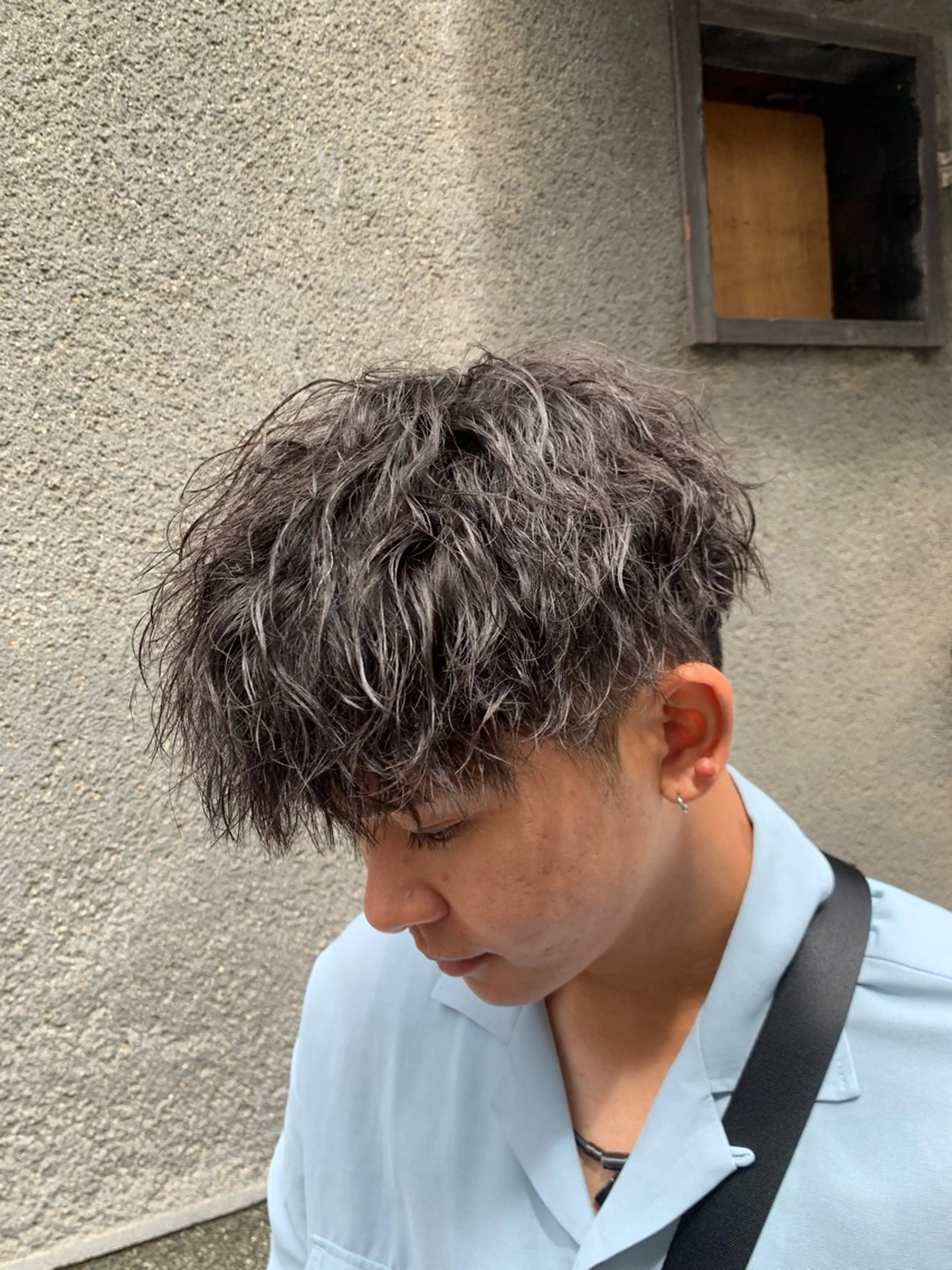 パーマ メンズ 濱口 健慎のヘアスタイル