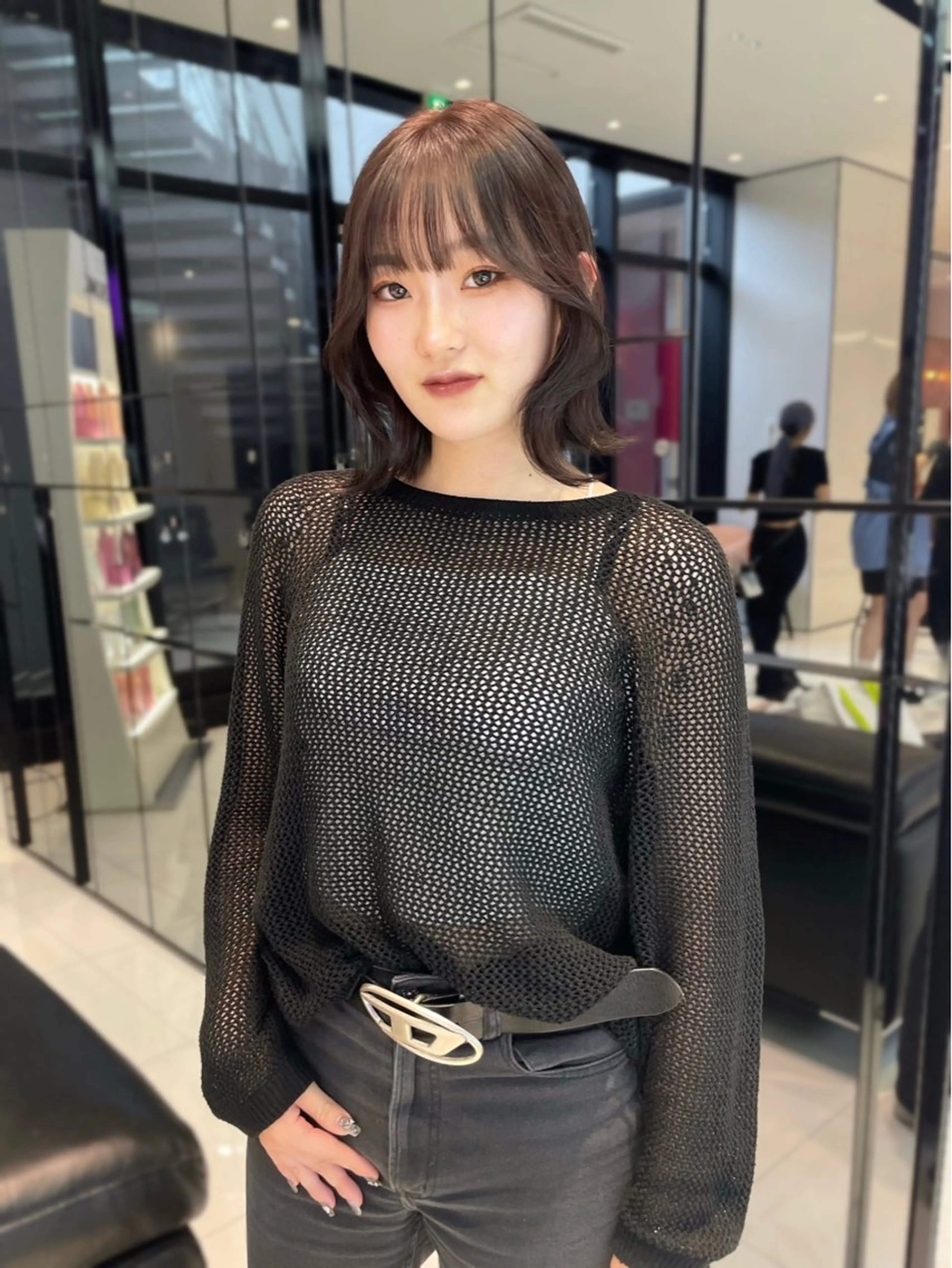 ミディアム ヘアカラー トリートメント ヘアセット keen 吉祥寺所属・【韓国❤️海外ヘア】 AYAKAのヘアスタイル
