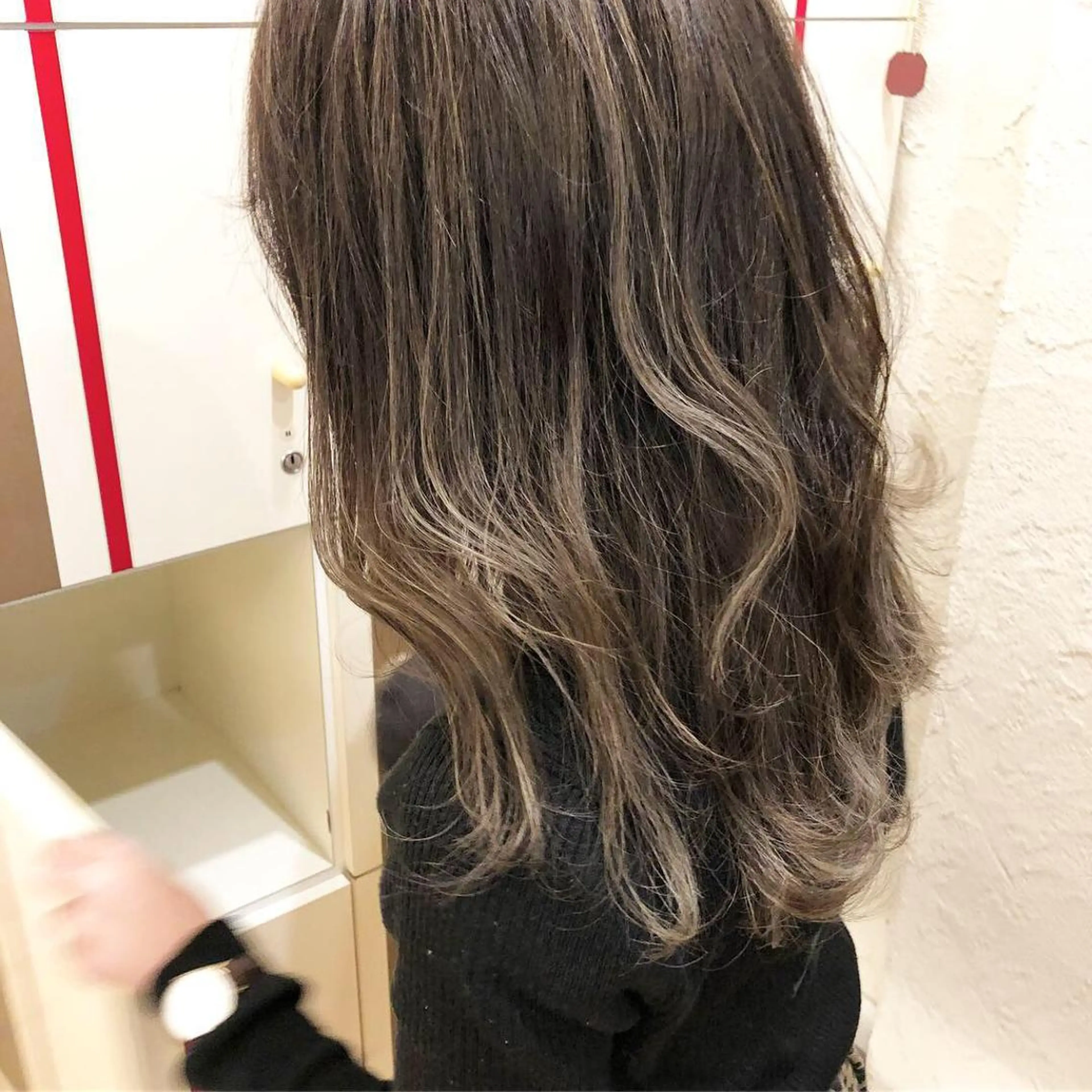 ミディアム カラー ヘアカラー トリートメント ヘアセット 艶髪育成サロン 京橋　shinのヘアスタイル