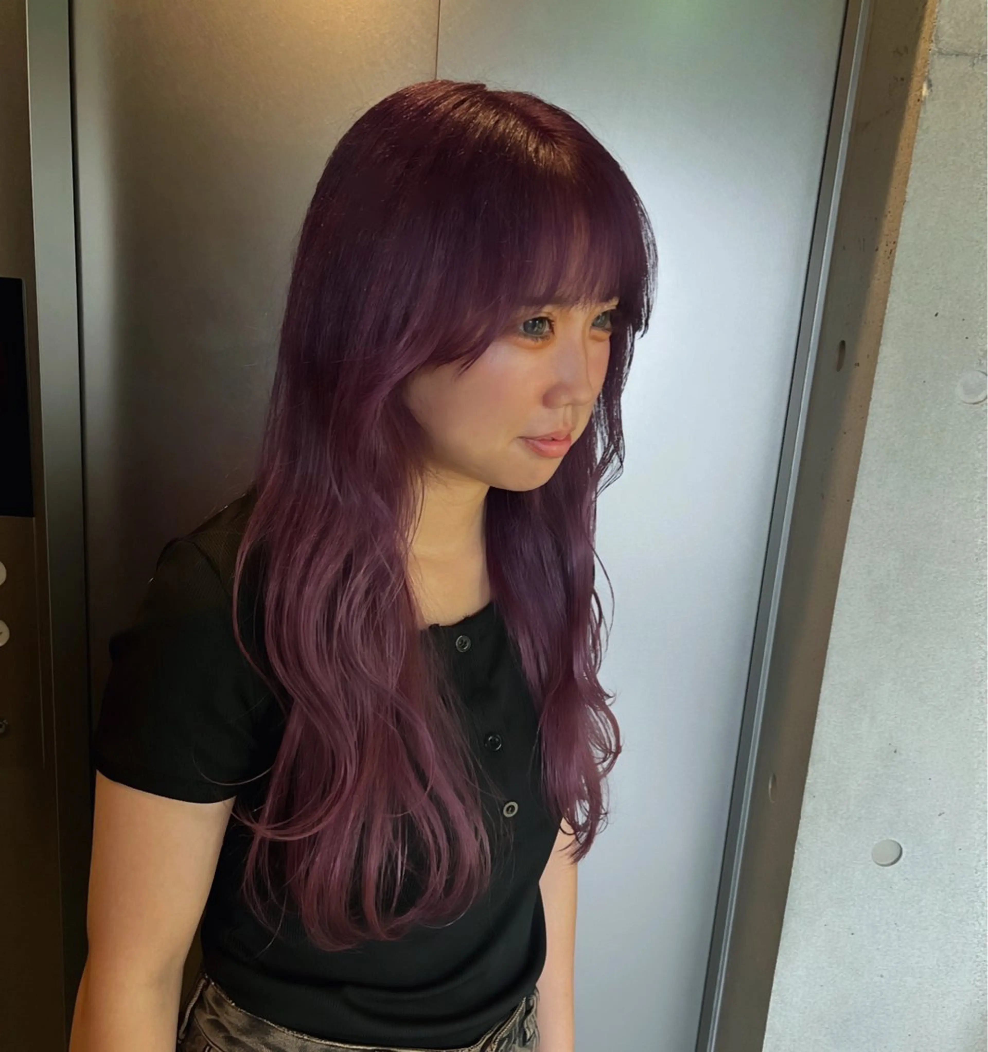 ロング ヘアカラー トリートメント 暖色magico/ レイヤーゆいかずきのヘアスタイル