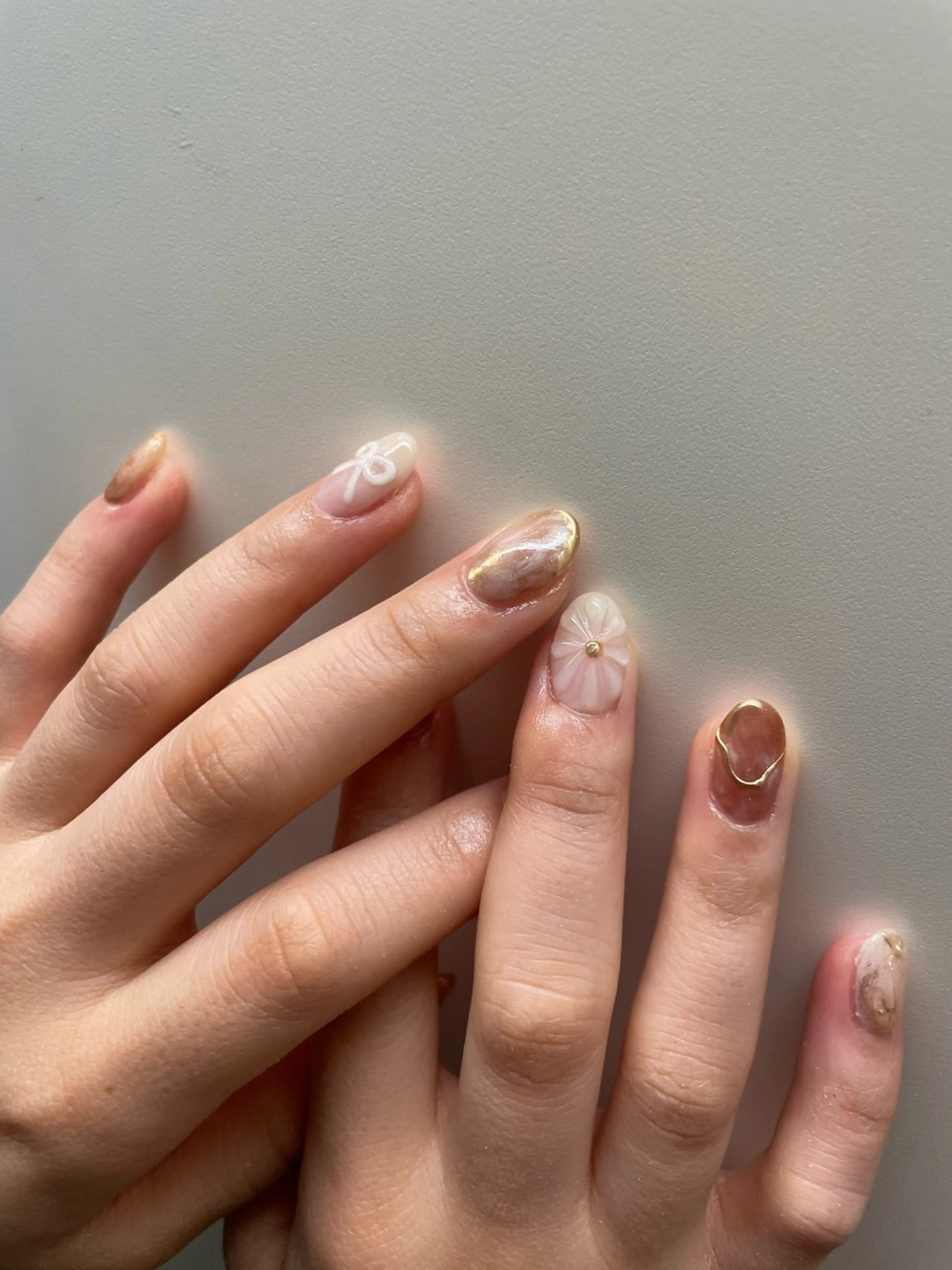 ネイル ハンドネイル 【淡色color/ nail】maikoのネイルデザイン