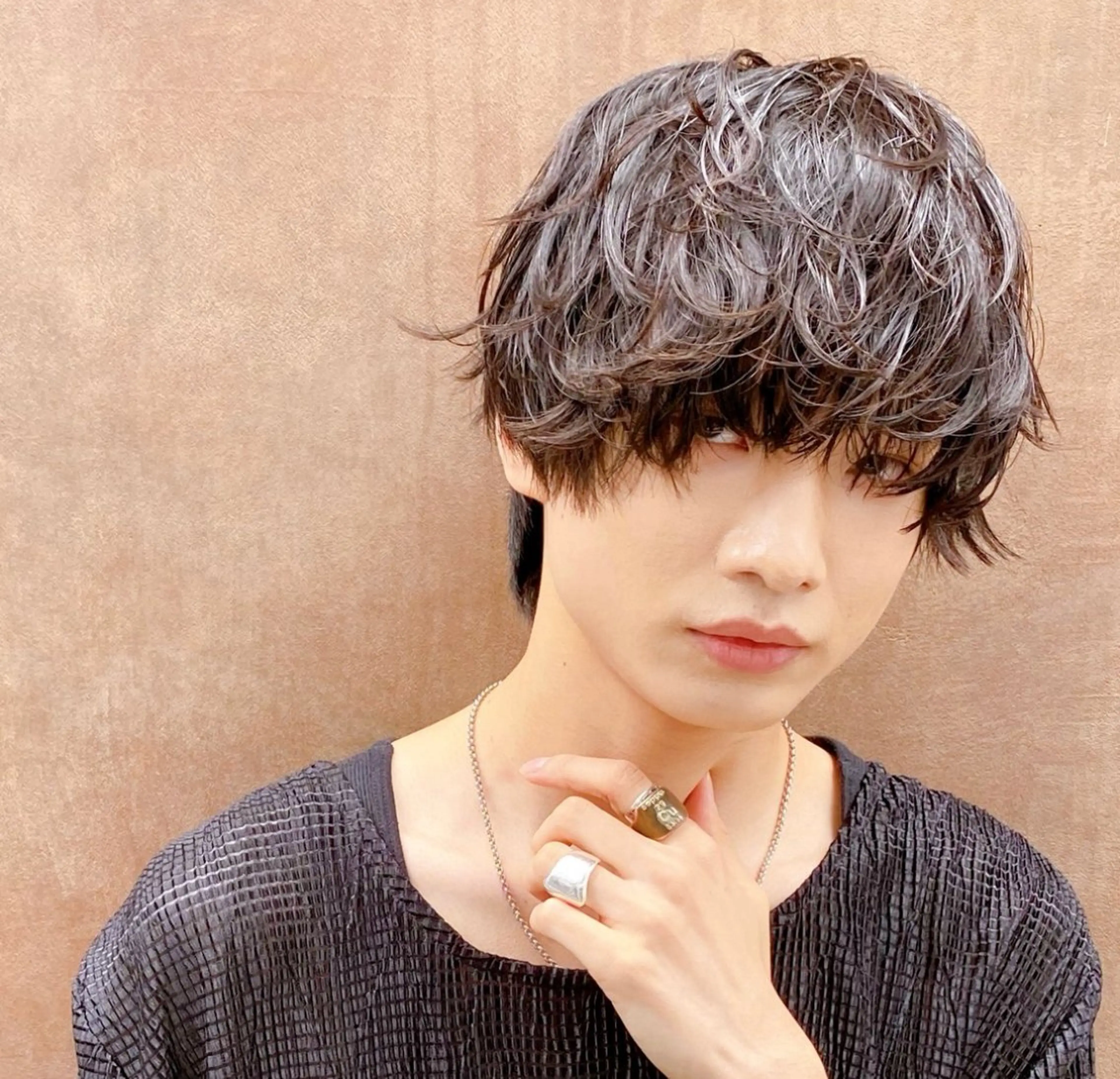 ショート パーマ カット パーマ ✨髪質改善職人✨ デザインカラー/若林のヘアスタイル