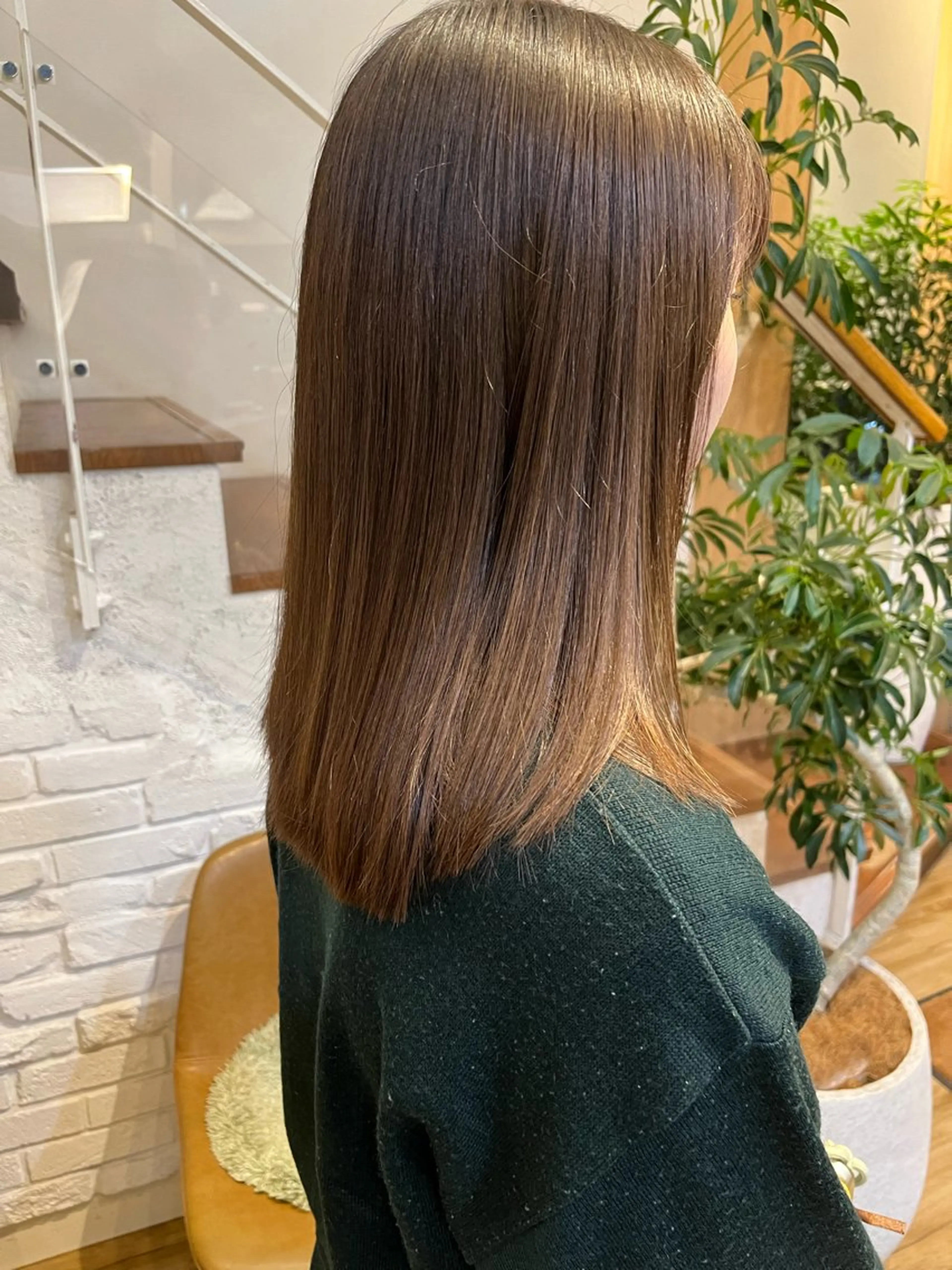 ミディアム のりなが れおのヘアスタイル