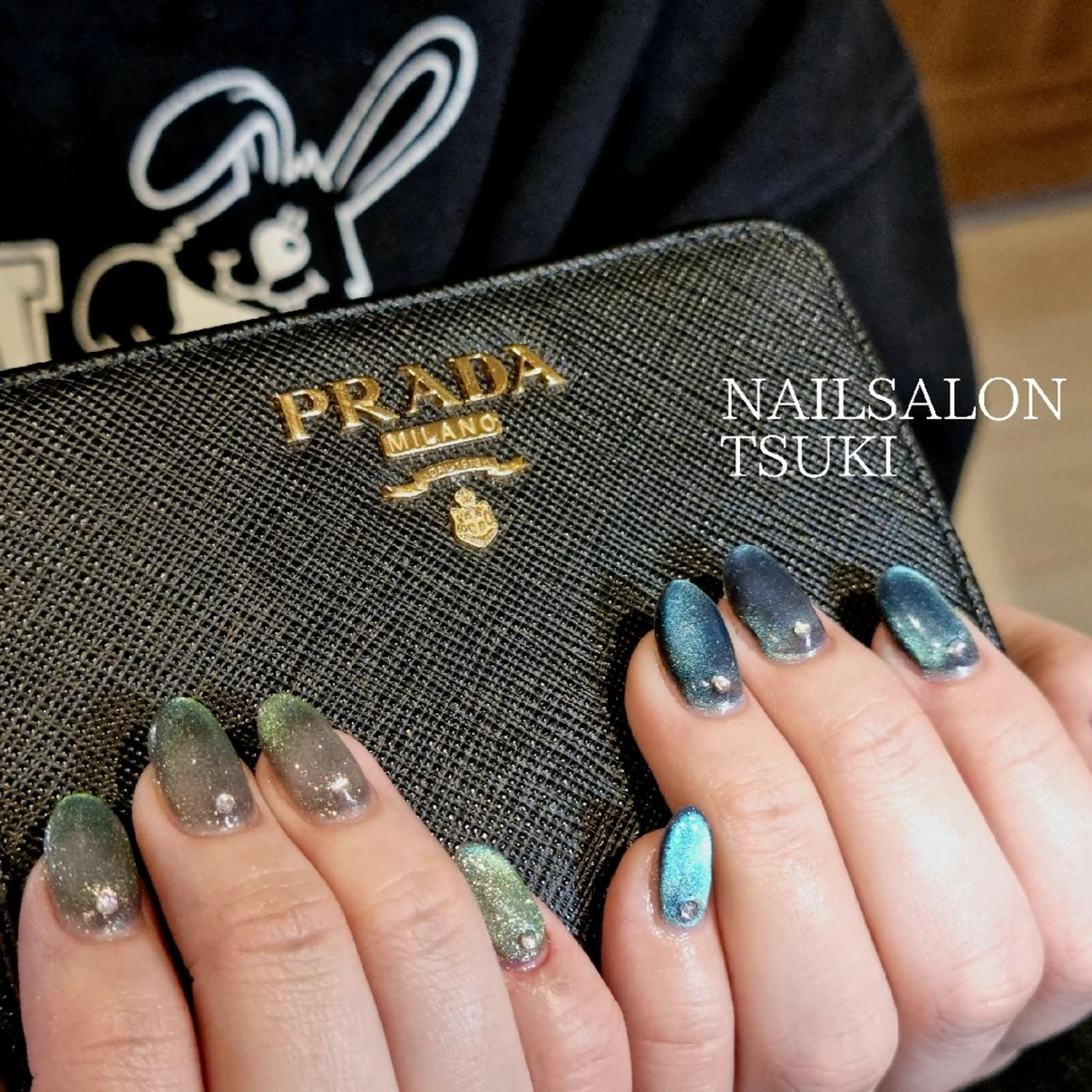 ネイル マグネットネイル ニュアンスネイル ハンドネイル Tsuki.所属・Nailsalon Tsuki.のネイルデザイン