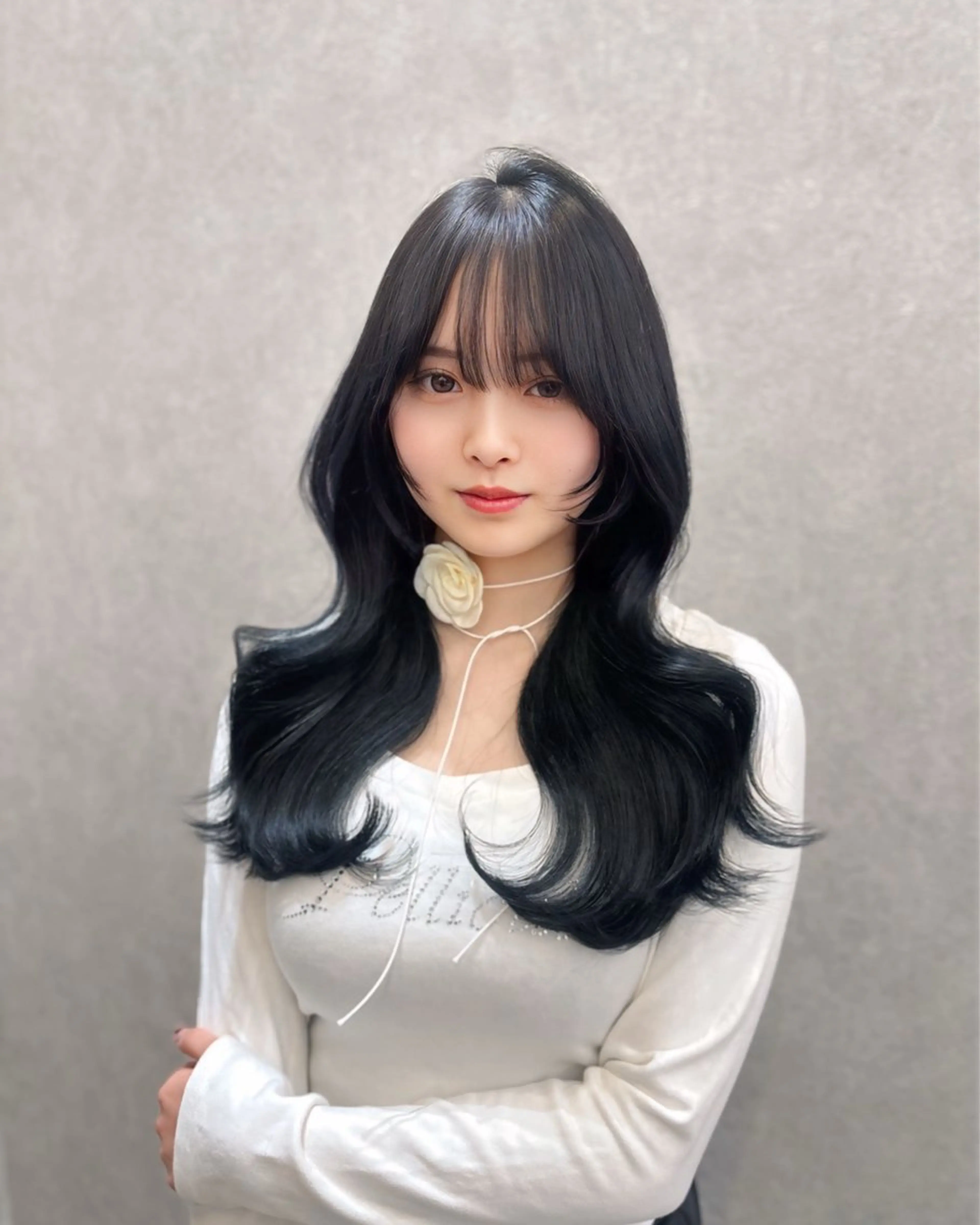ロング カラー ヘアカラー トリートメント 髪質改善×韓国ヘアサロン Role 博多【ロール】所属・yui🎀ブリーチ なしWカラー／博多のヘアスタイル