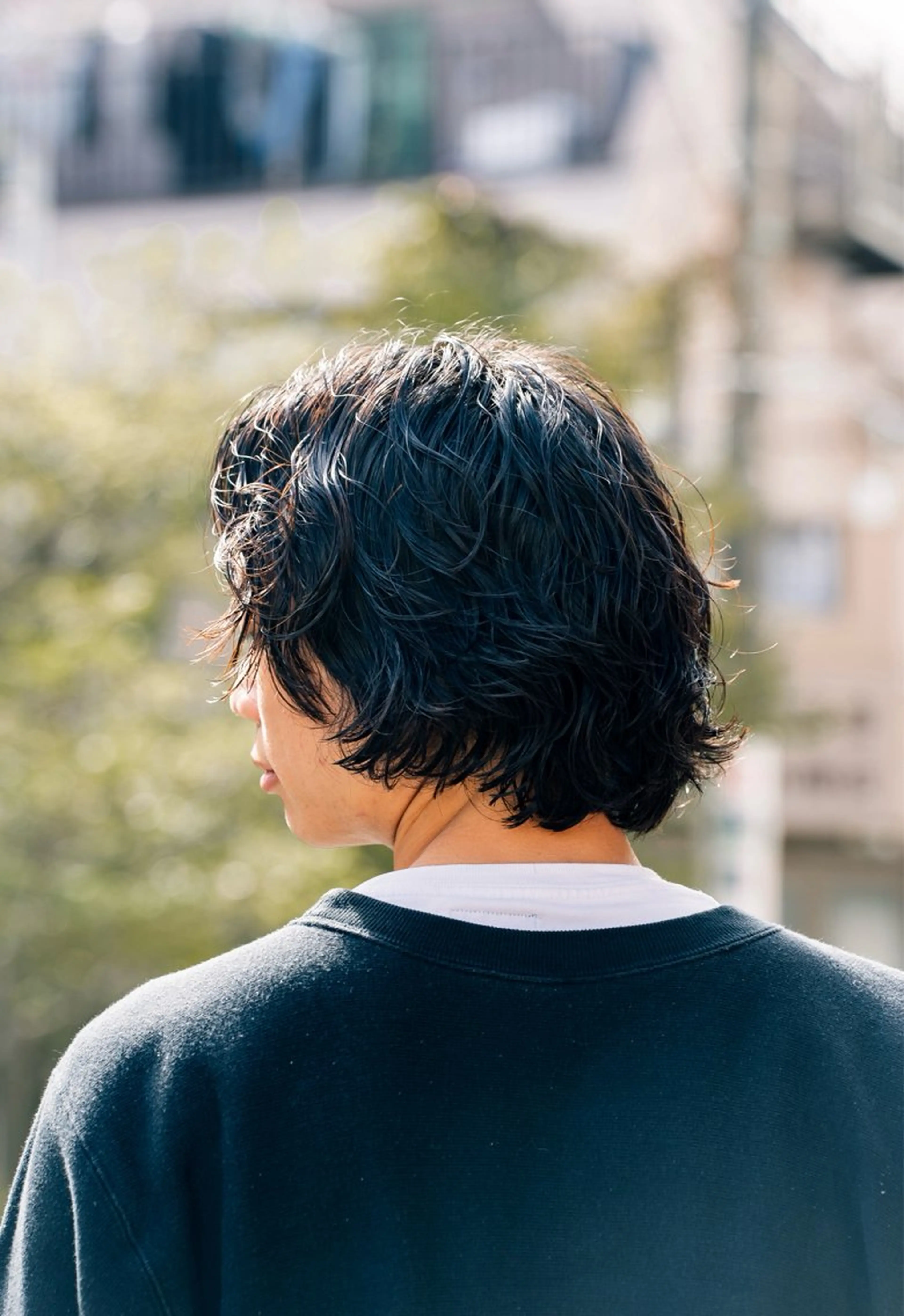 ミディアム カラー パーマ メンズ カット パーマ 🔗メンズサロン🔗 Kieのヘアスタイル