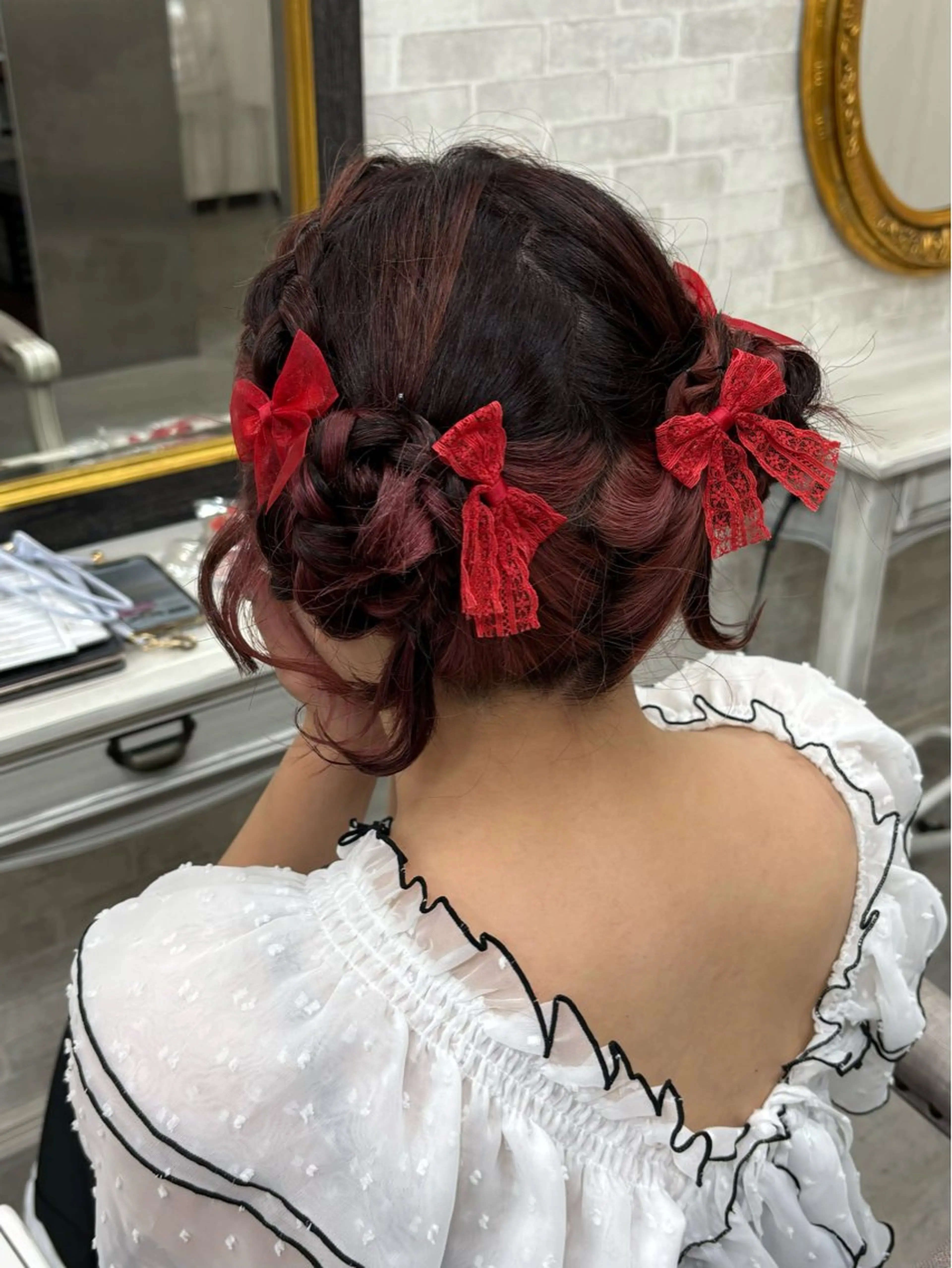 ヘアアレンジ ヘアセット ヘアセット ☆透明感カラー☆まいのヘアスタイル