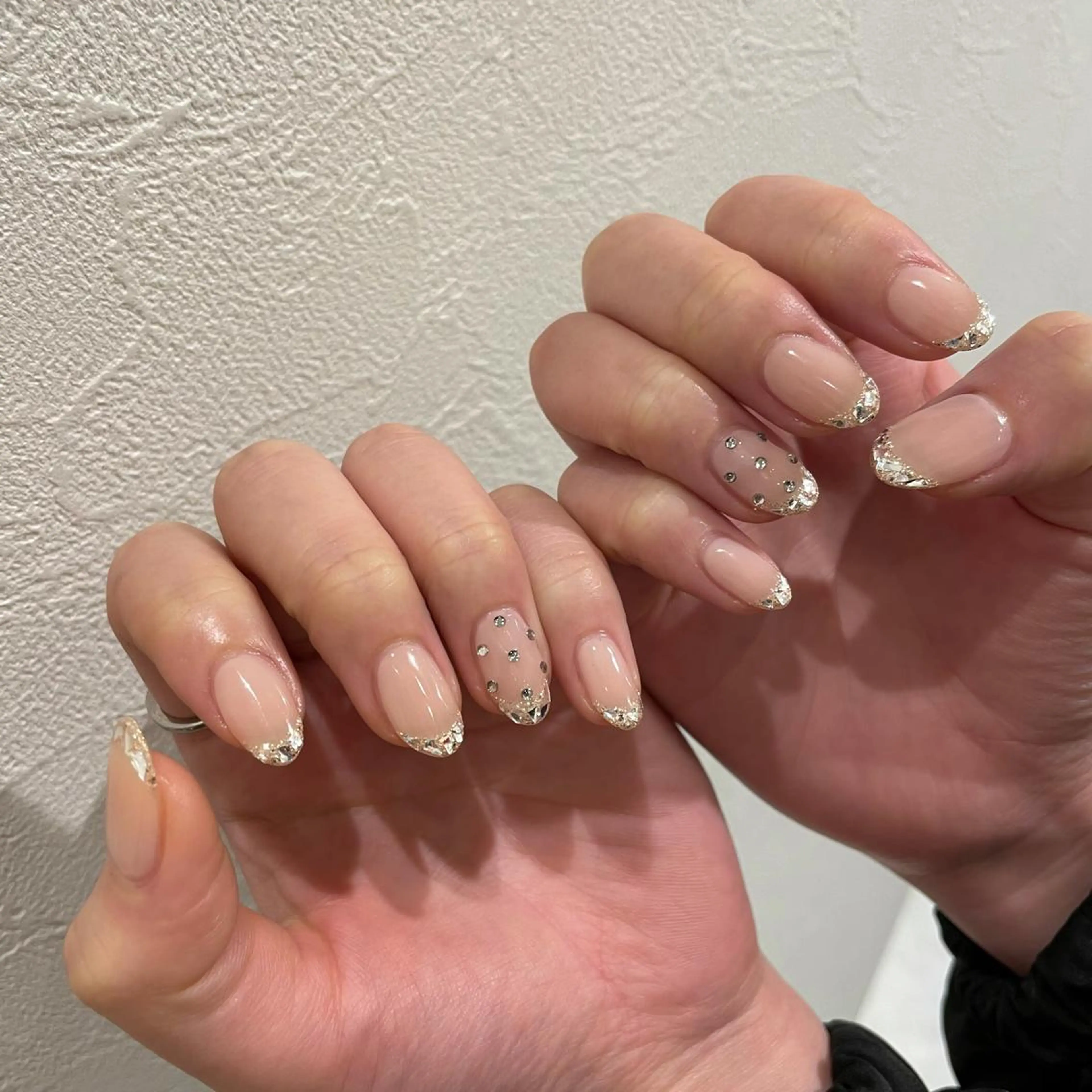 ネイル 氷ネイル・うるうるネイル キラキラネイル ハンドネイル miu nail所属・MIUNail YUMIのネイルデザイン