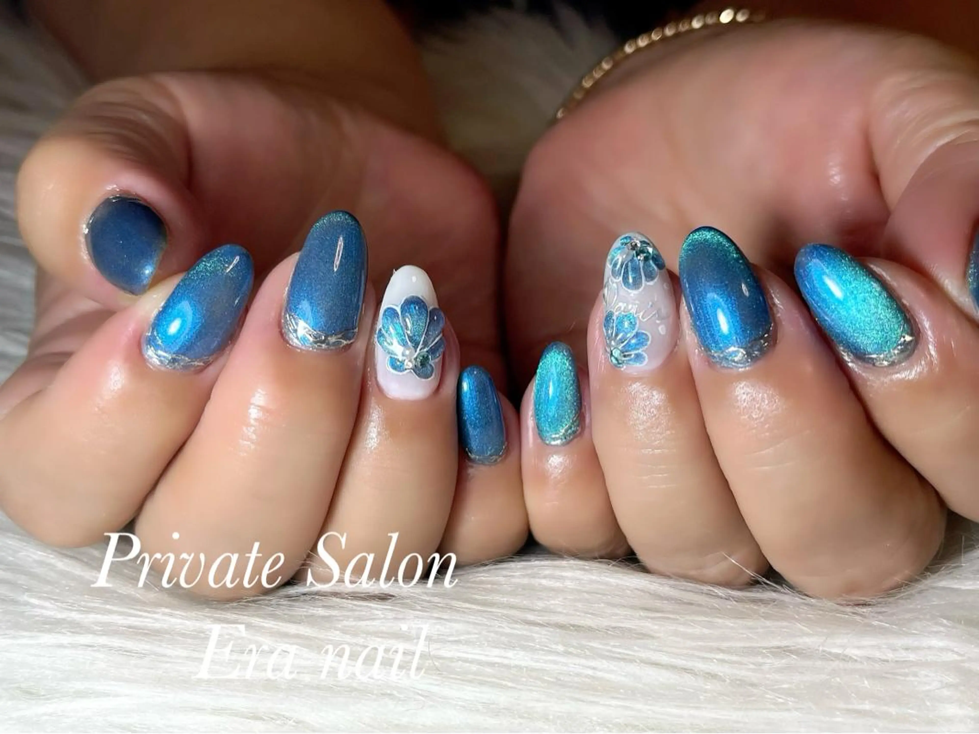 ネイル マグネットネイル ぷっくりネイル Era nailのネイルデザイン