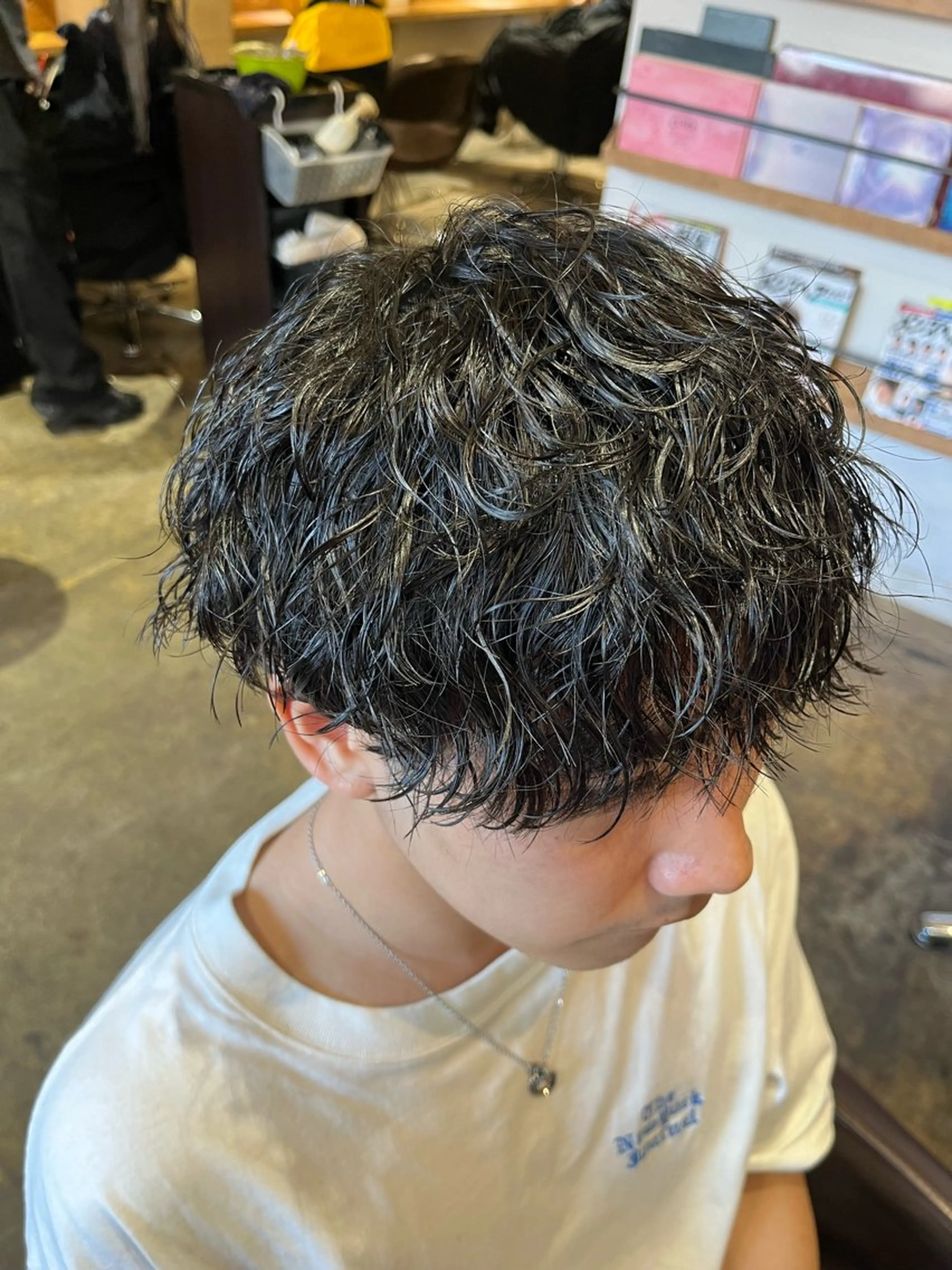 パーマ メンズ カット パーマ トリートメント ヘアセット 👑メンズパーマの 天才店長望月👑のヘアスタイル