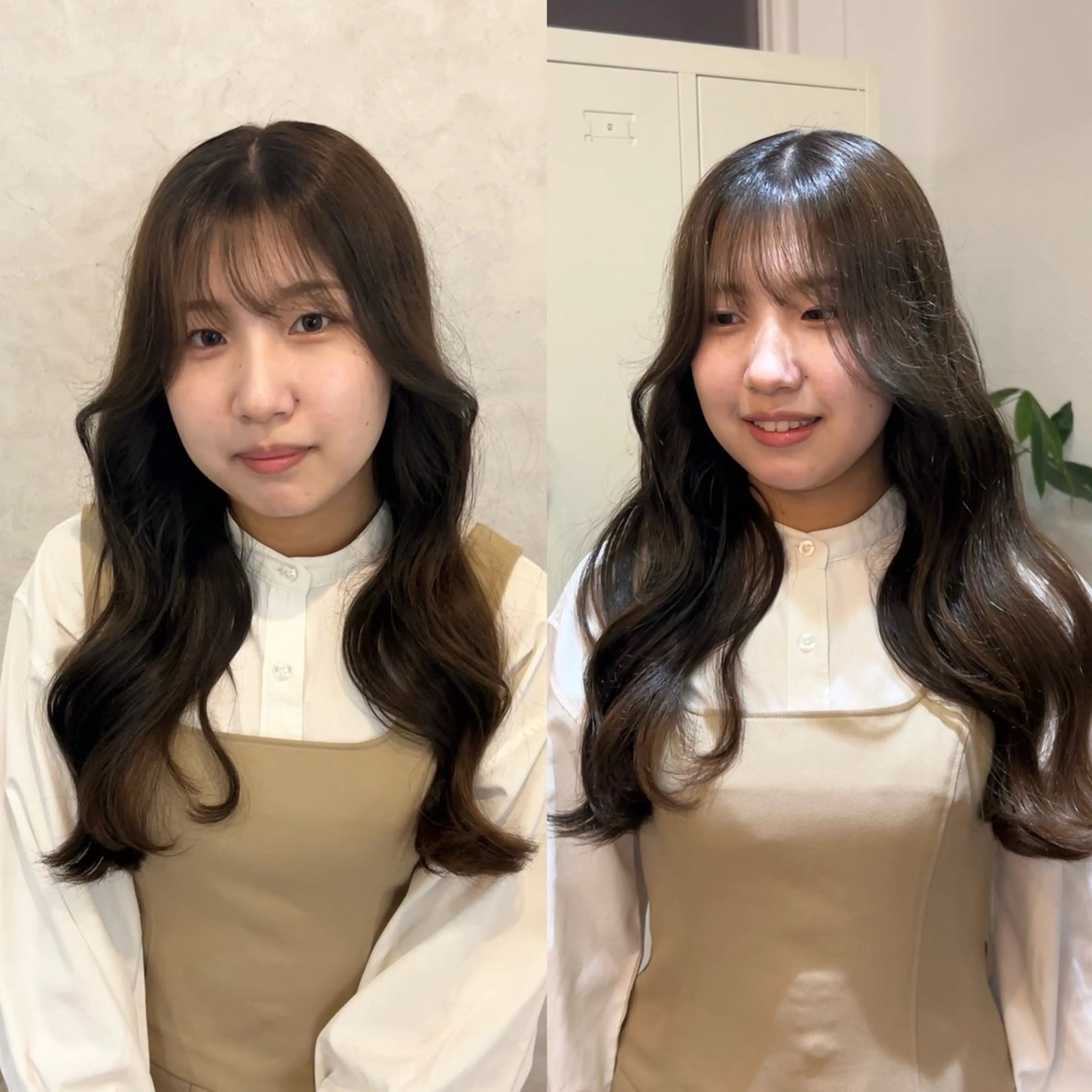 ロング カラー アッシュ 透明感カラー グレージュ オレンジ Emitas.宮街道店所属・メイ/和歌山美容室/ Emitas.のヘアスタイル