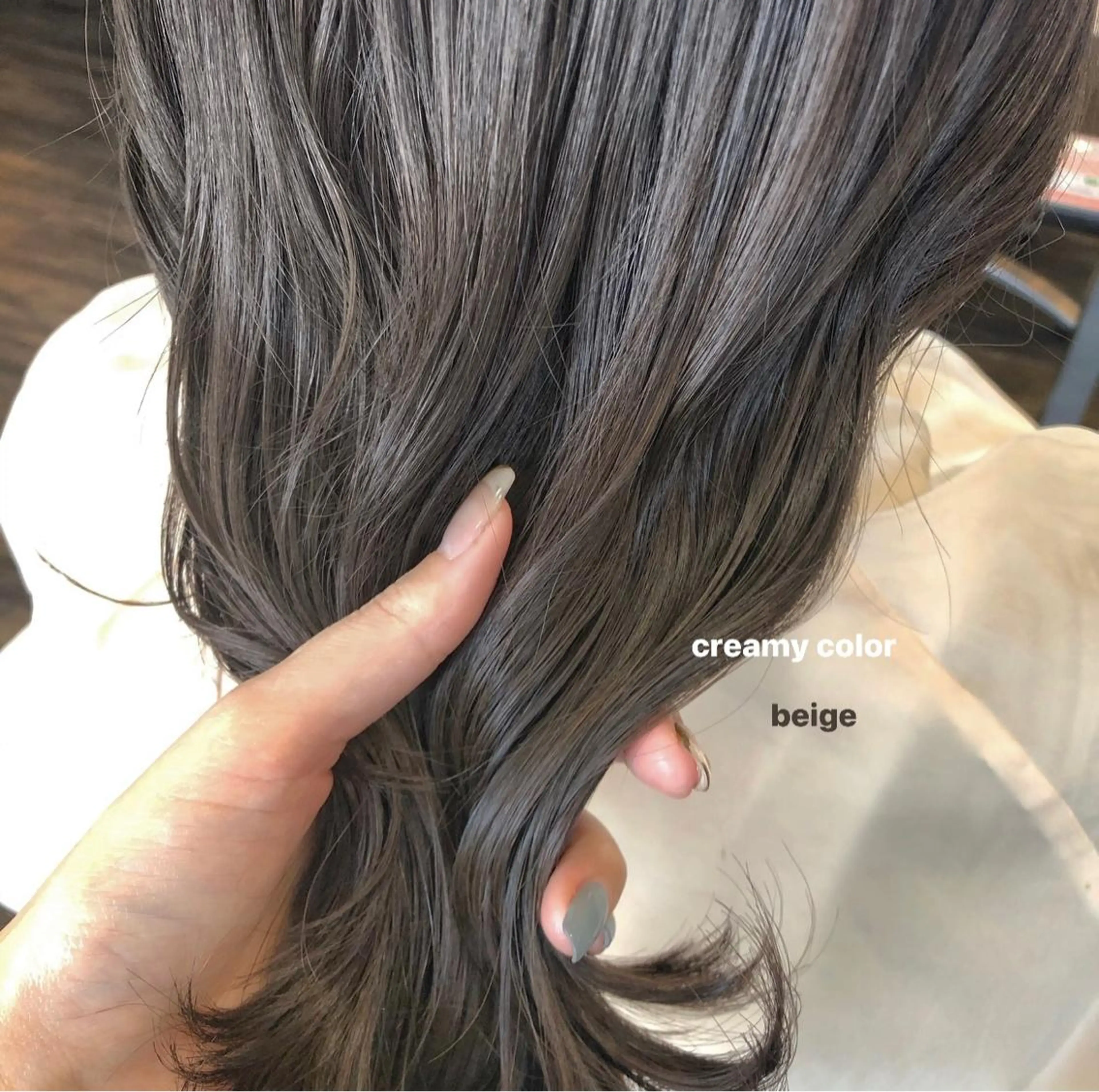 セミロング カラー ヘアアレンジ ヘアカラー 徳永 実沙のヘアスタイル