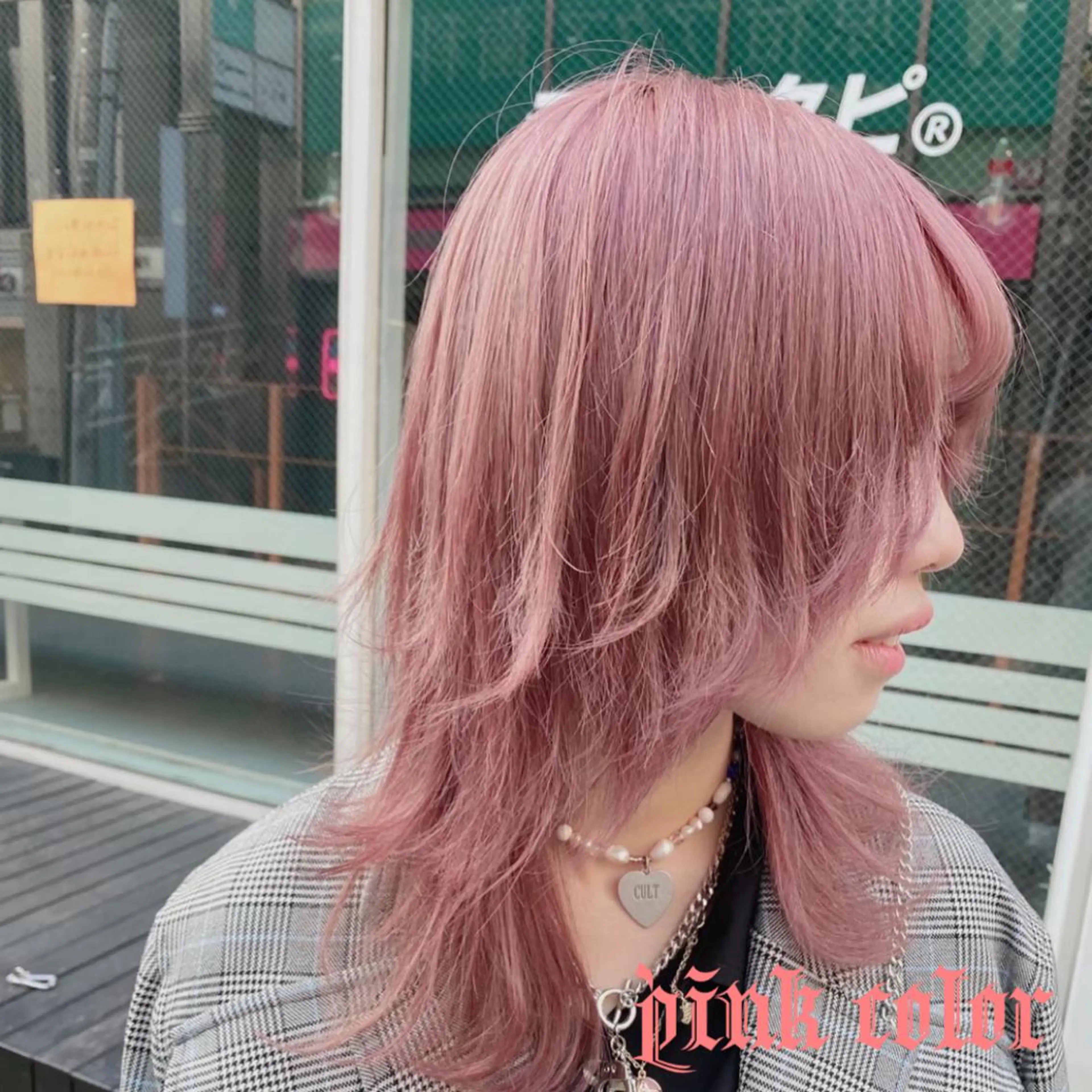 セミロング シールエクステ セミロングパーマ ボブ エクステ ハイライト 似合わせパーマ🔥 渡邉愛斗のヘアスタイル