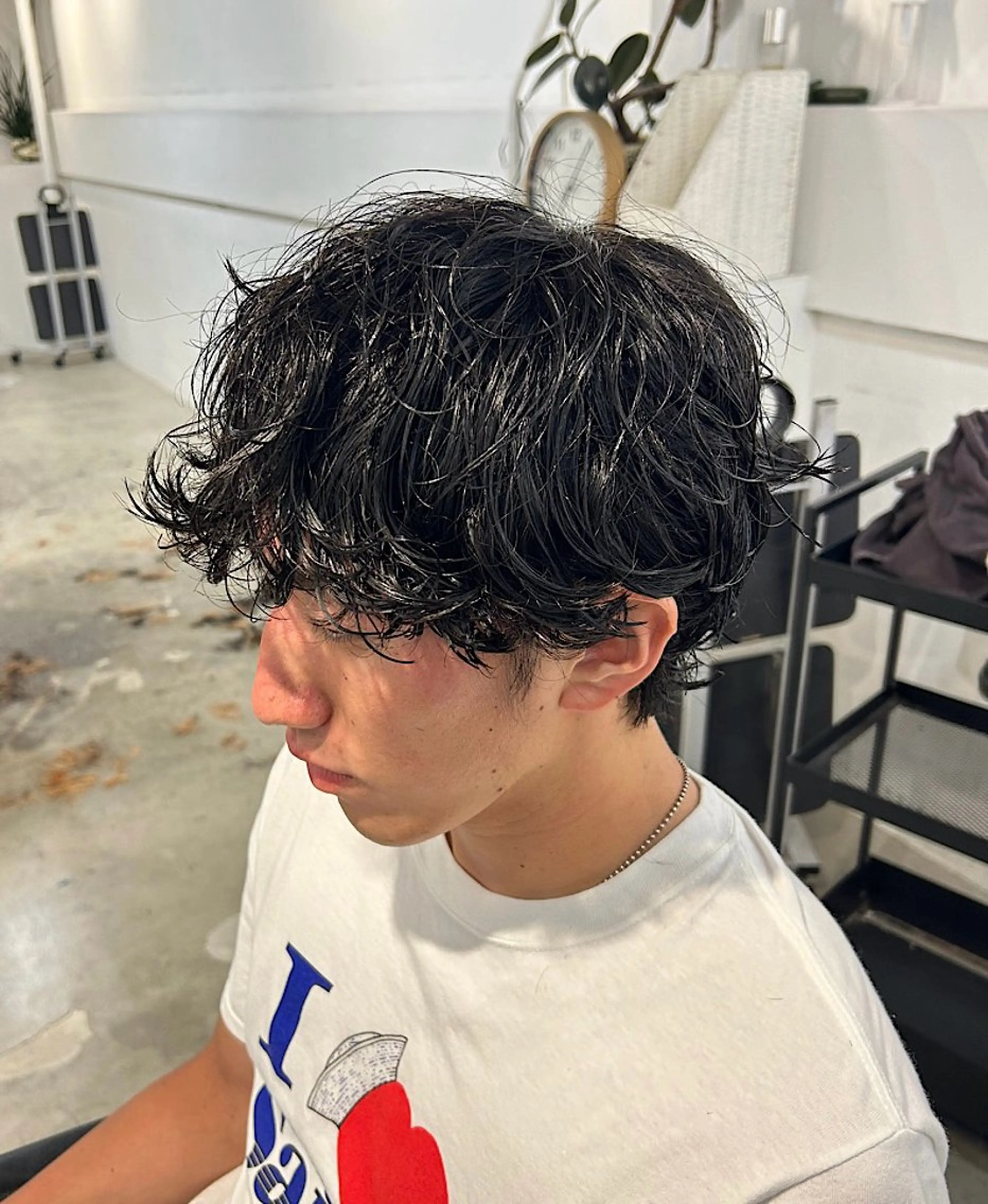 パーマ メンズ カット パーマ 💈メンズパーマの 匠💈曲がる縮毛矯正のヘアスタイル