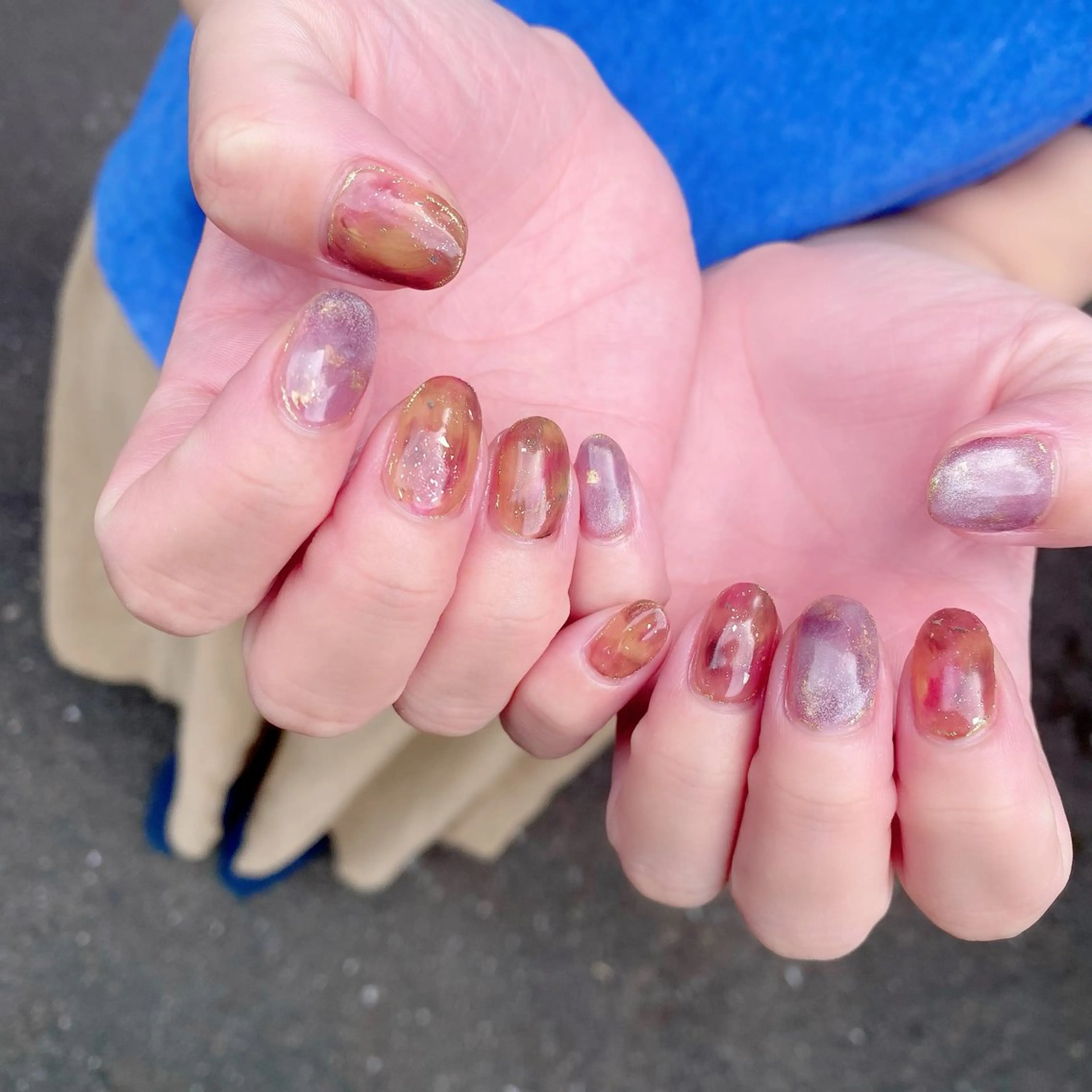 ネイル マグネットネイル ニュアンスネイル Salon Ｋのネイルデザイン