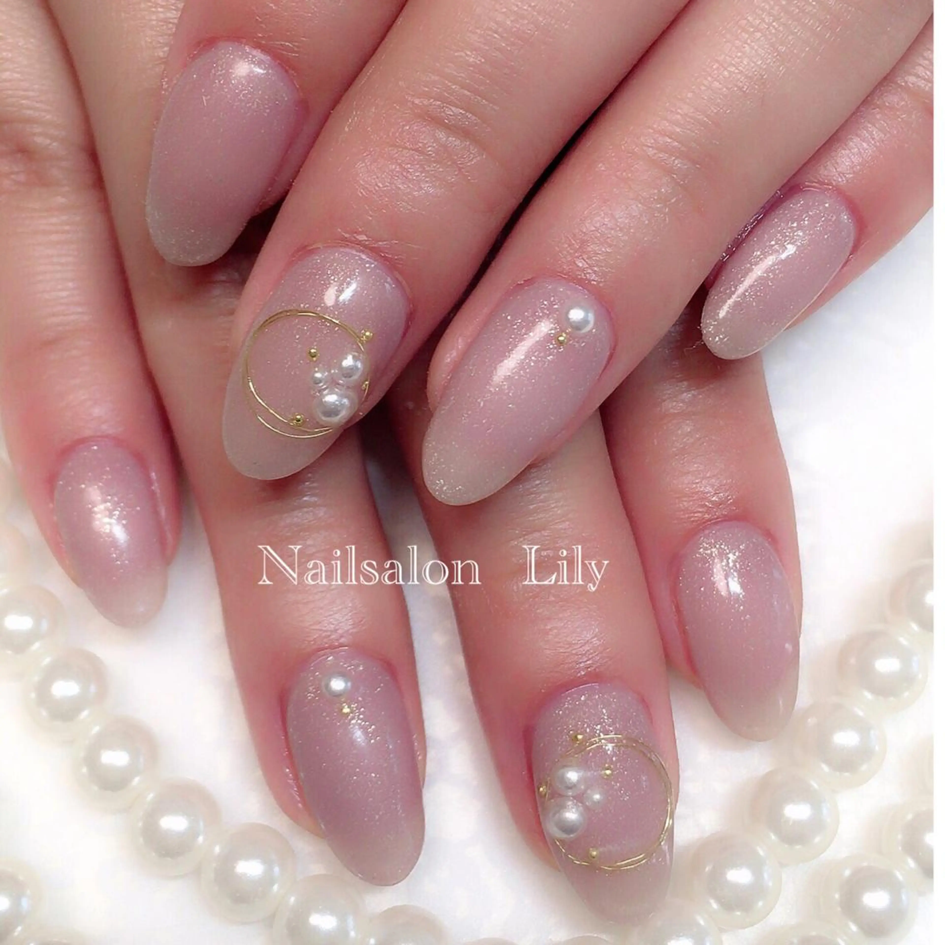 ネイル クリアネイル Nailsalon Lilyのネイルデザイン