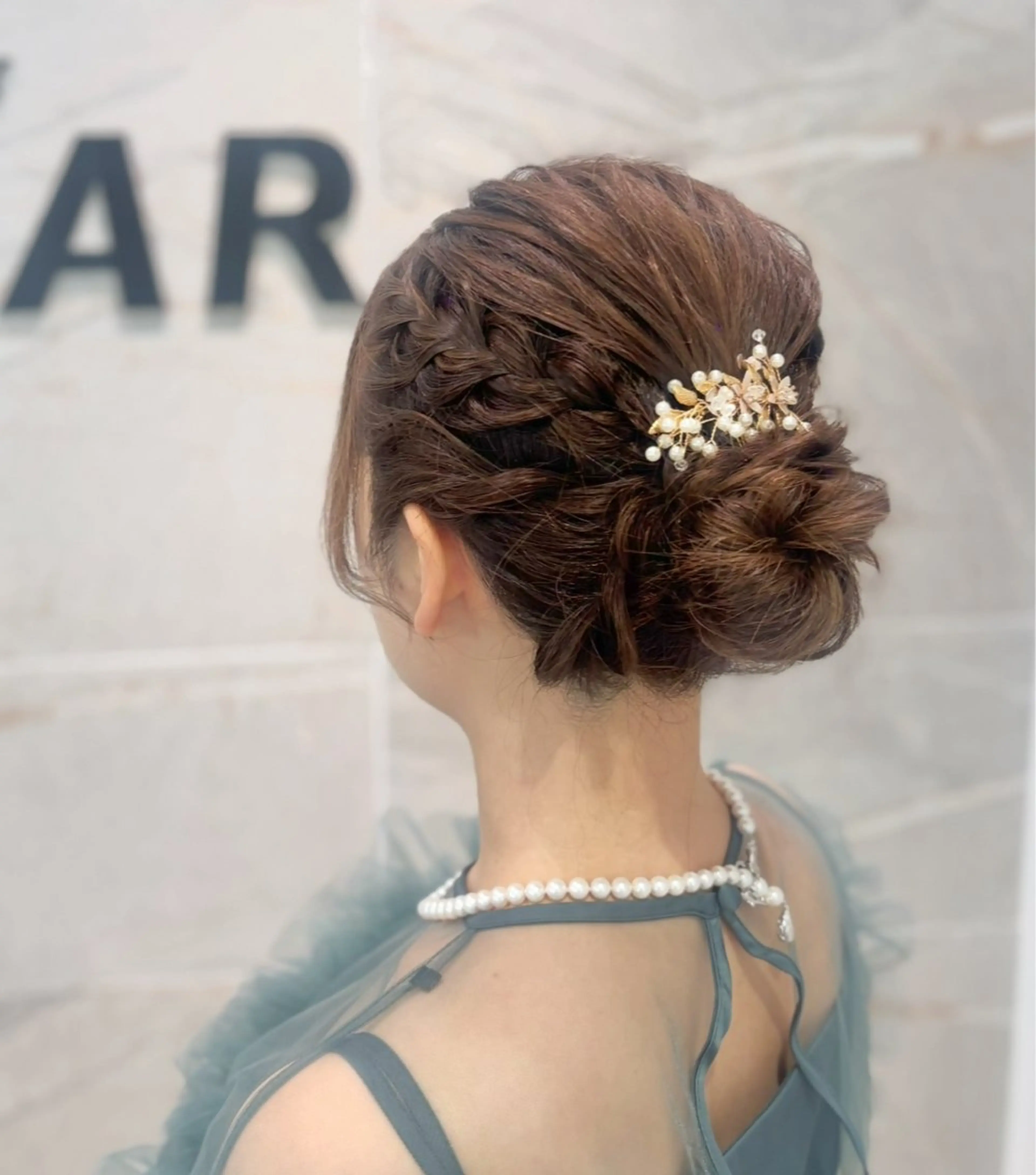 ヘアアレンジ 結婚式・ブライダル ヘアセット 0円カットモデル募集 /韓国風/吉田 響歌のヘアスタイル