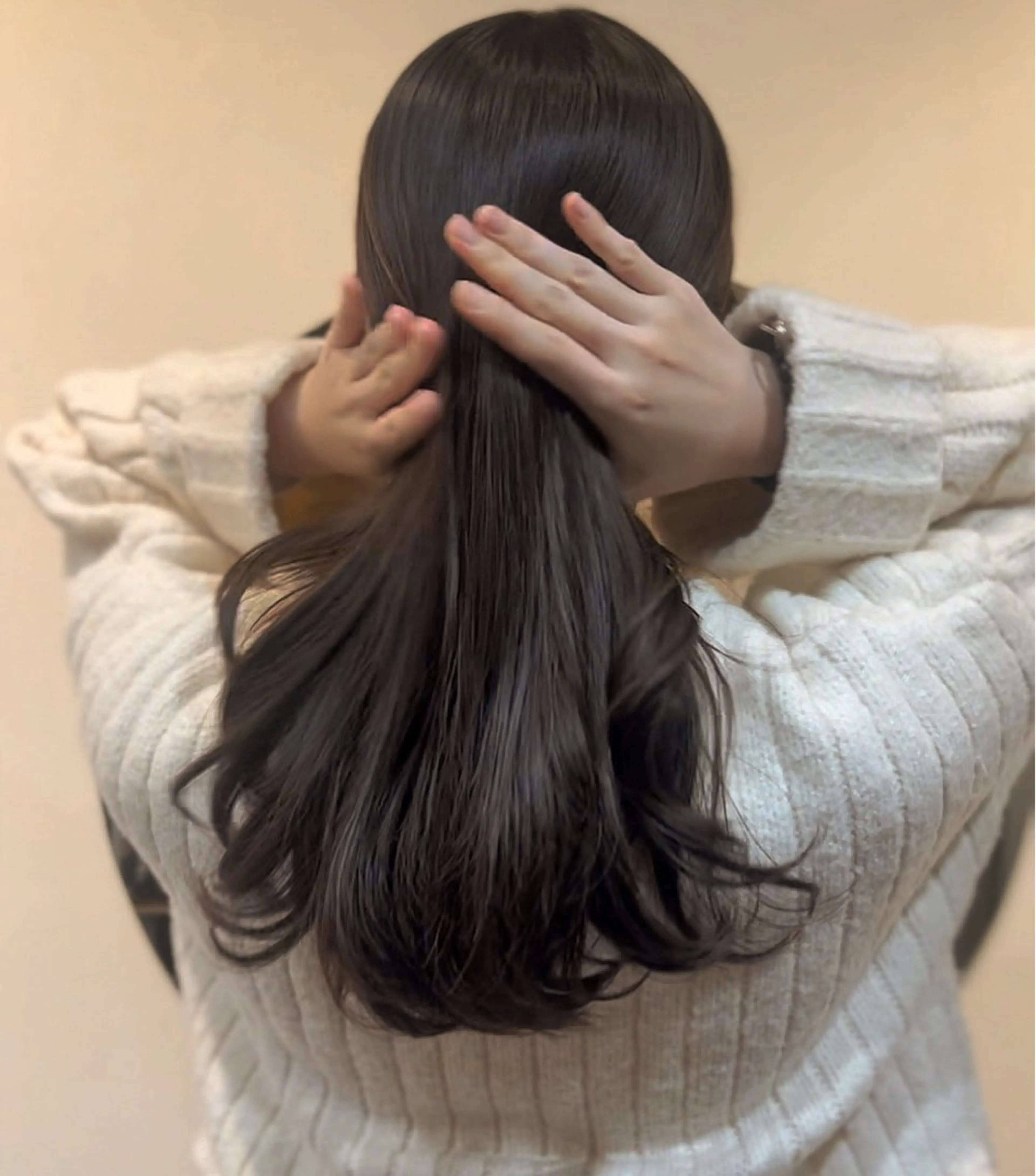 ロング アッシュ アッシュグレー アッシュグレージュ 髪質改善 トリートメント カット ヘアカラー トリートメント KIYO キヨのヘアスタイル