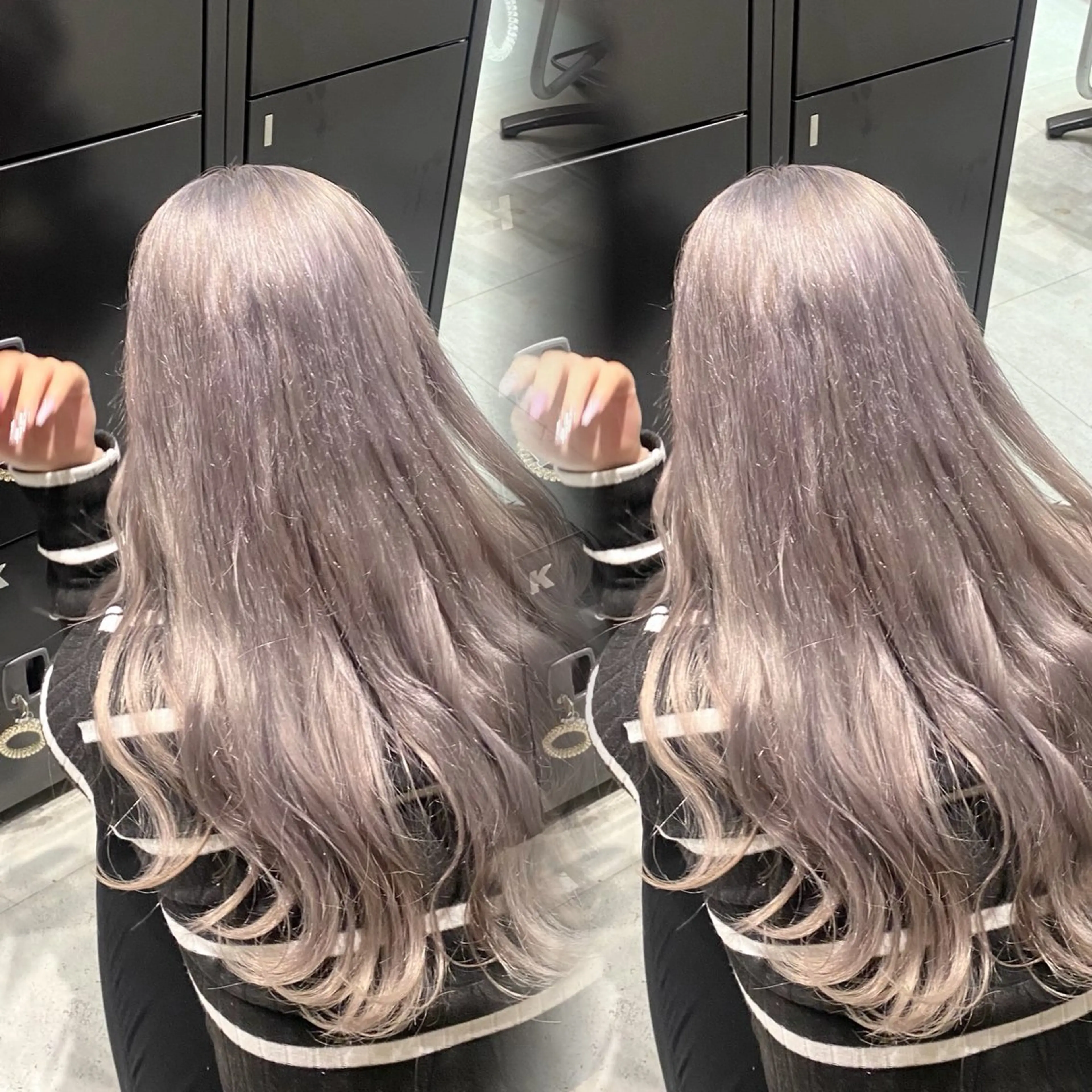 カラー ブリーチ シルバー ヘアカラー 梅田ハイトーンカラー / ibuのヘアスタイル