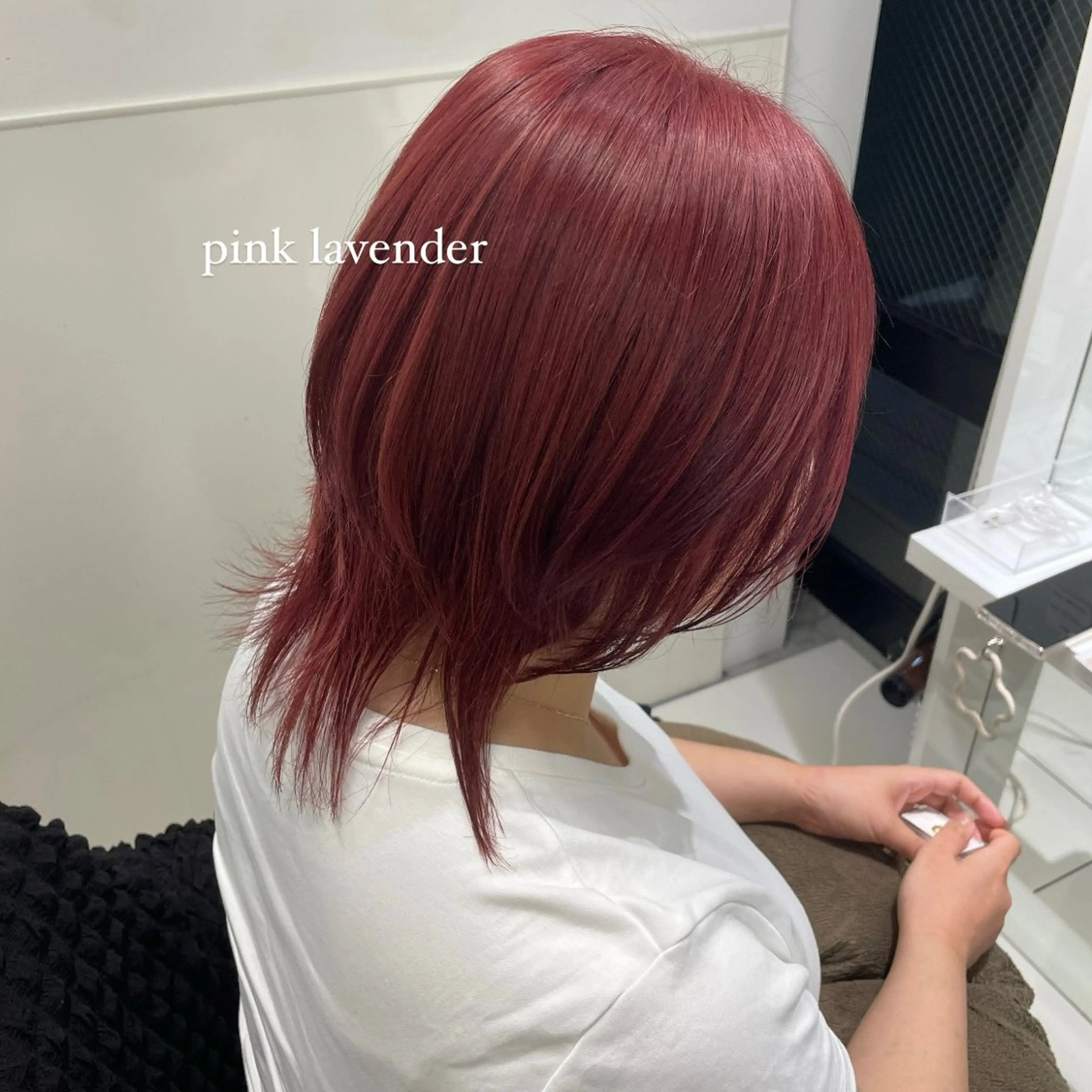 ミディアム カラー ヘアカラー ハイトーン/ボブ /HBL/AYUNAのヘアスタイル