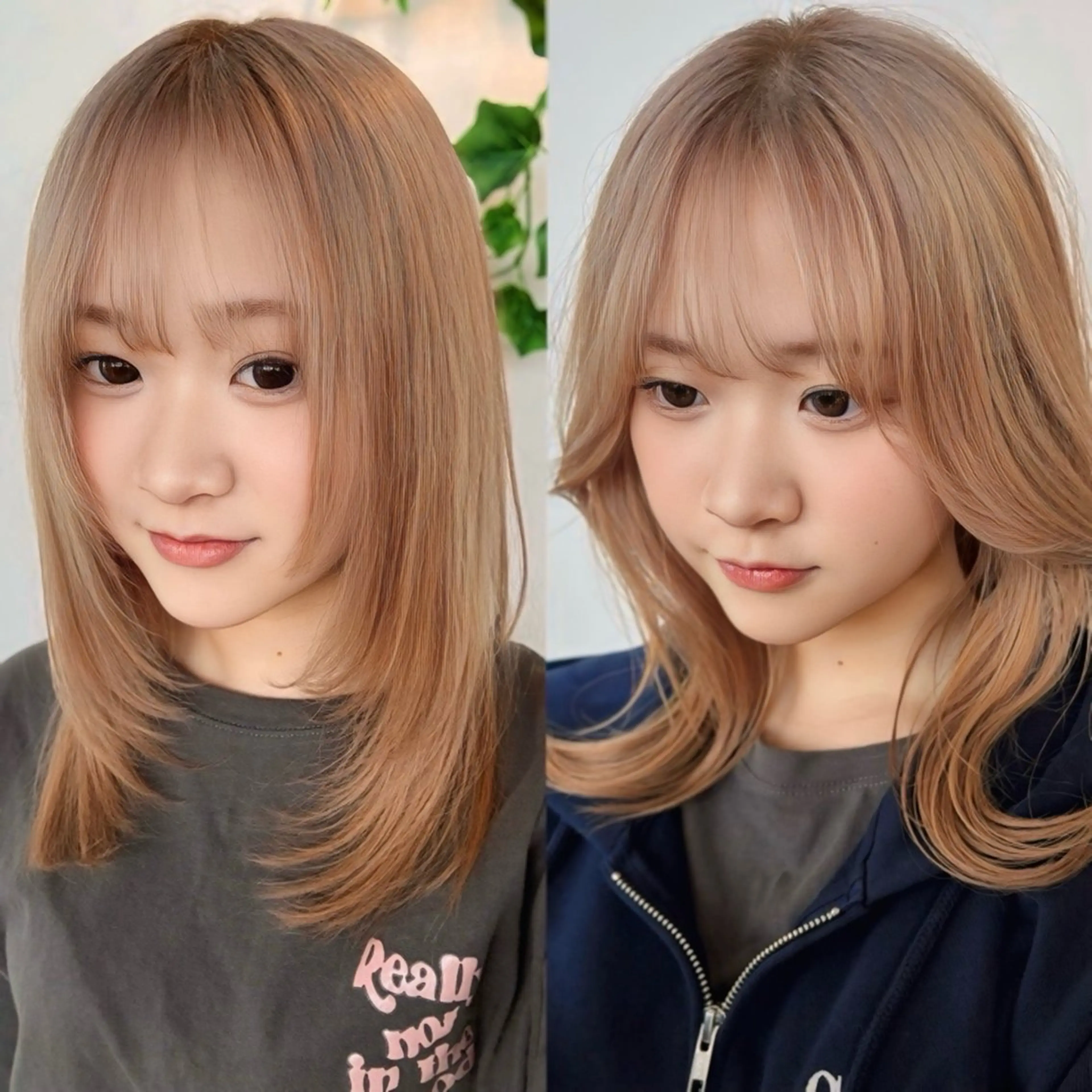 ミディアム カラー ヘアカラー トリートメント LIFE 本店所属・ハイトーン×韓国 レイヤー/ 小林達哉のヘアスタイル