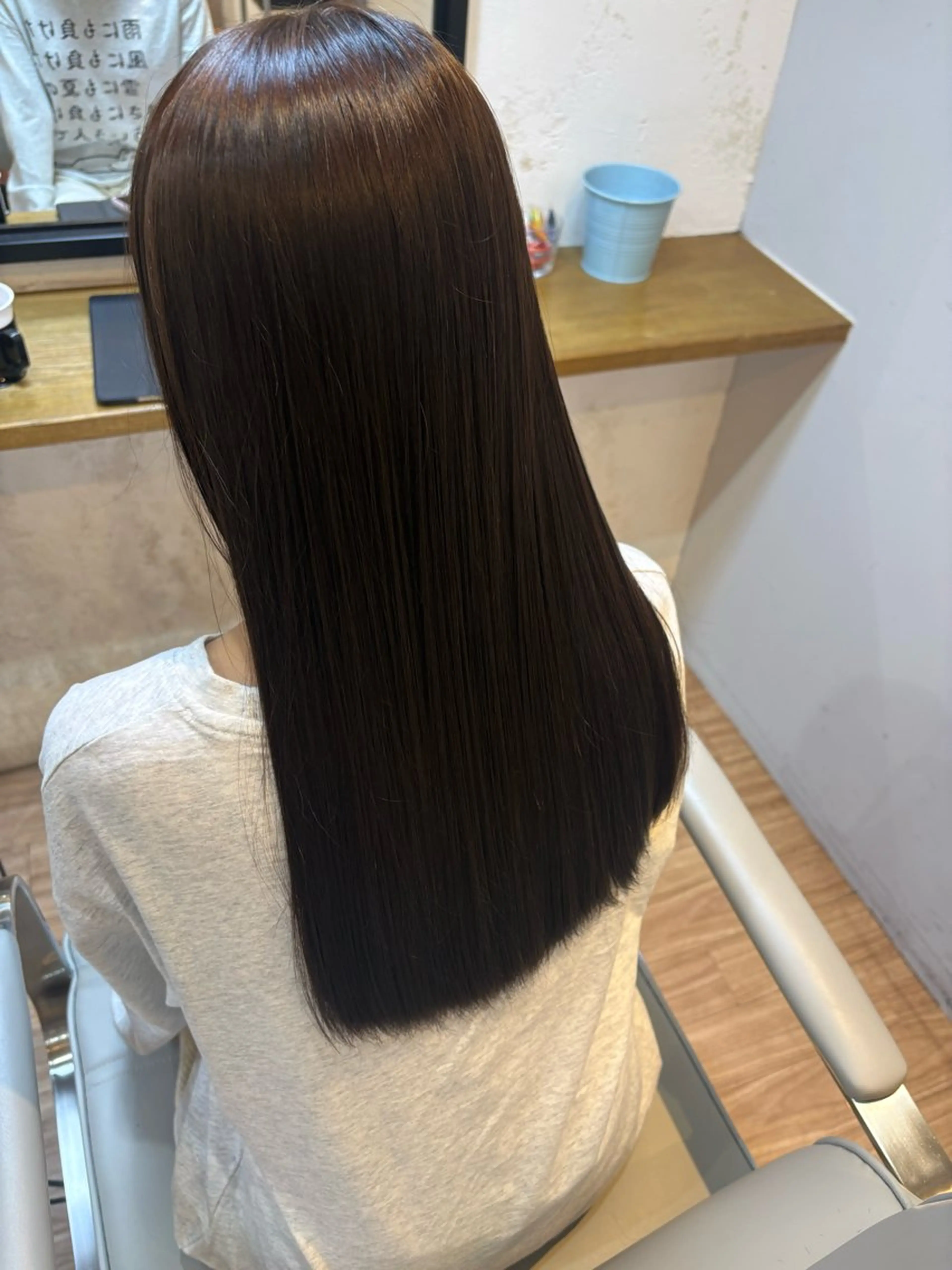 ロング カット ヘアカラー トリートメント IRICO たまプラーザ所属・韓国ヘアー🇰🇷 MIWAのヘアスタイル