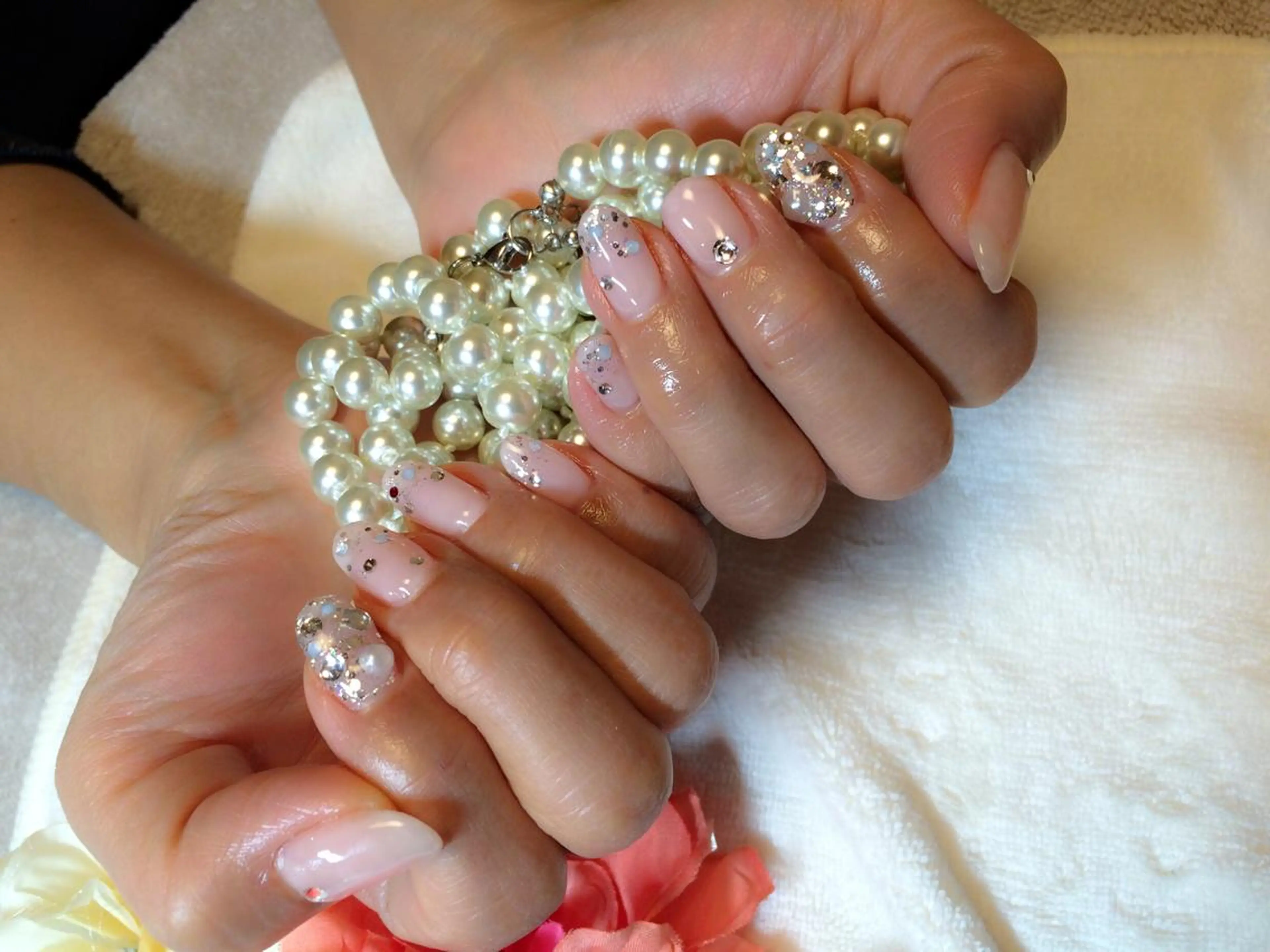 ネイル キラキラネイル ピンク mie_ nailのネイルデザイン