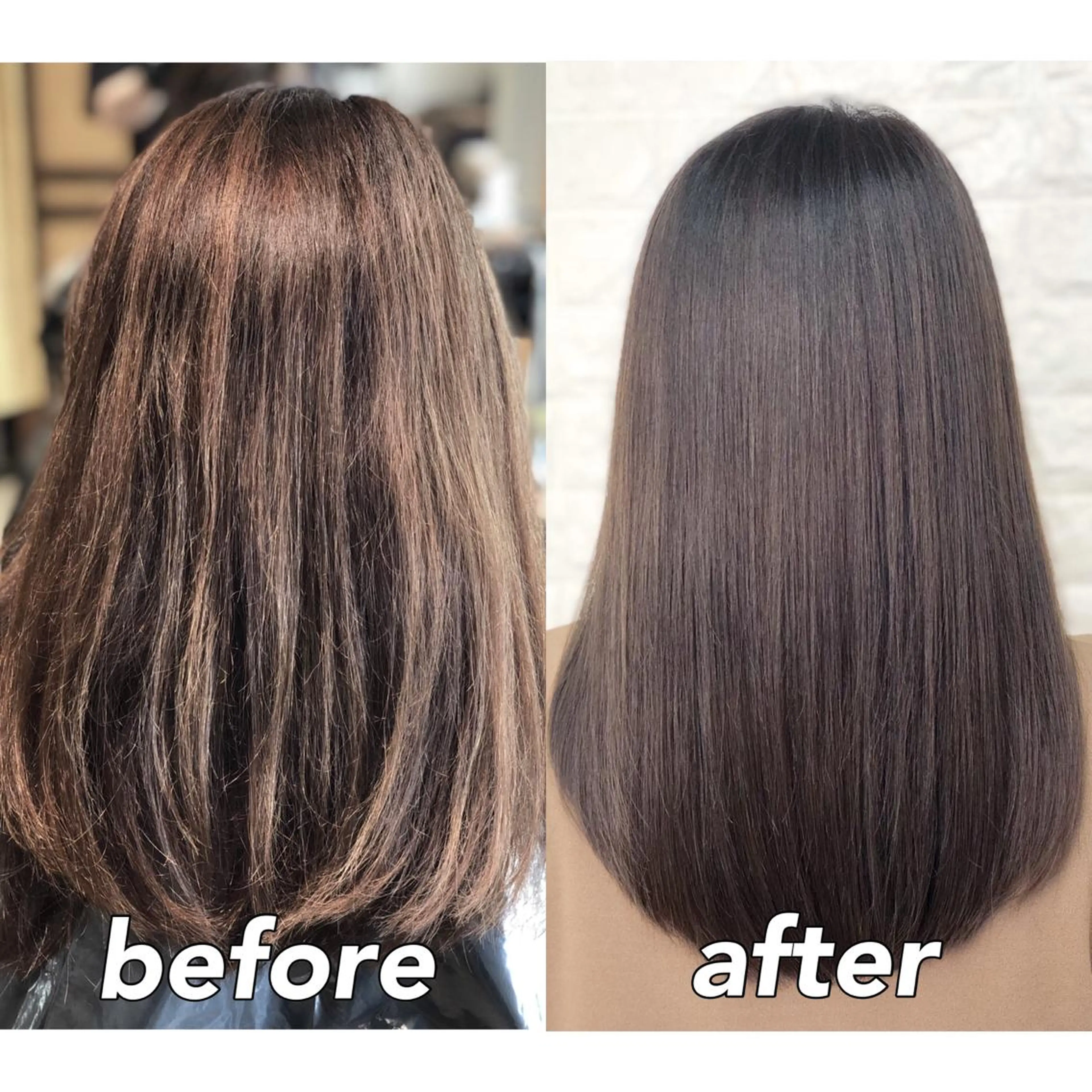 ミディアム カラー ブリーチ ブラウンカラー ブリーチなしカラー 髪質改善 KIZU 髪質改善 オカルト怪談のヘアスタイル