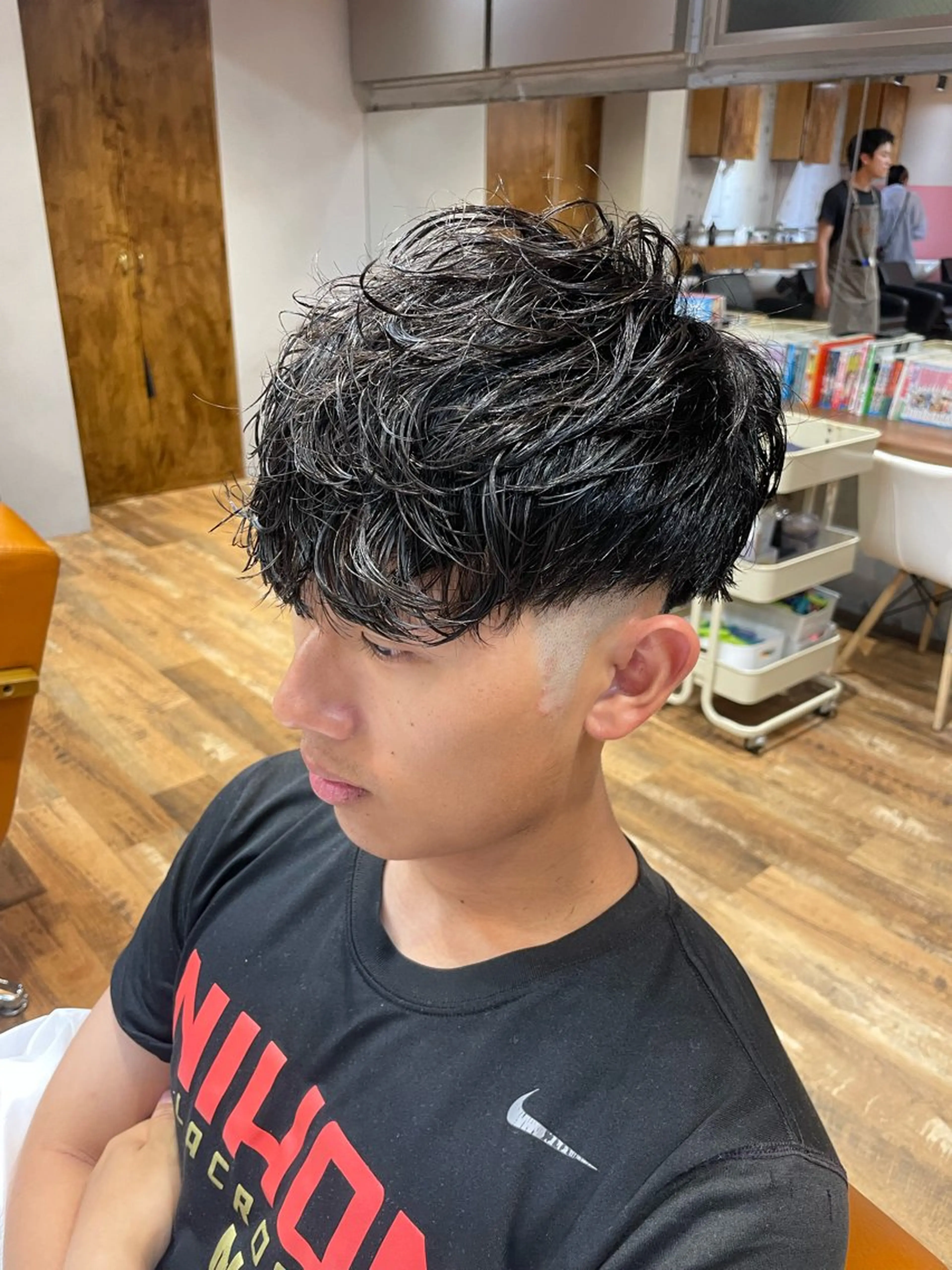 ショート パーマ メンズ カット パーマ トリートメント 🔥メンズ特化パーマ 🦖増田弘明🦖のヘアスタイル