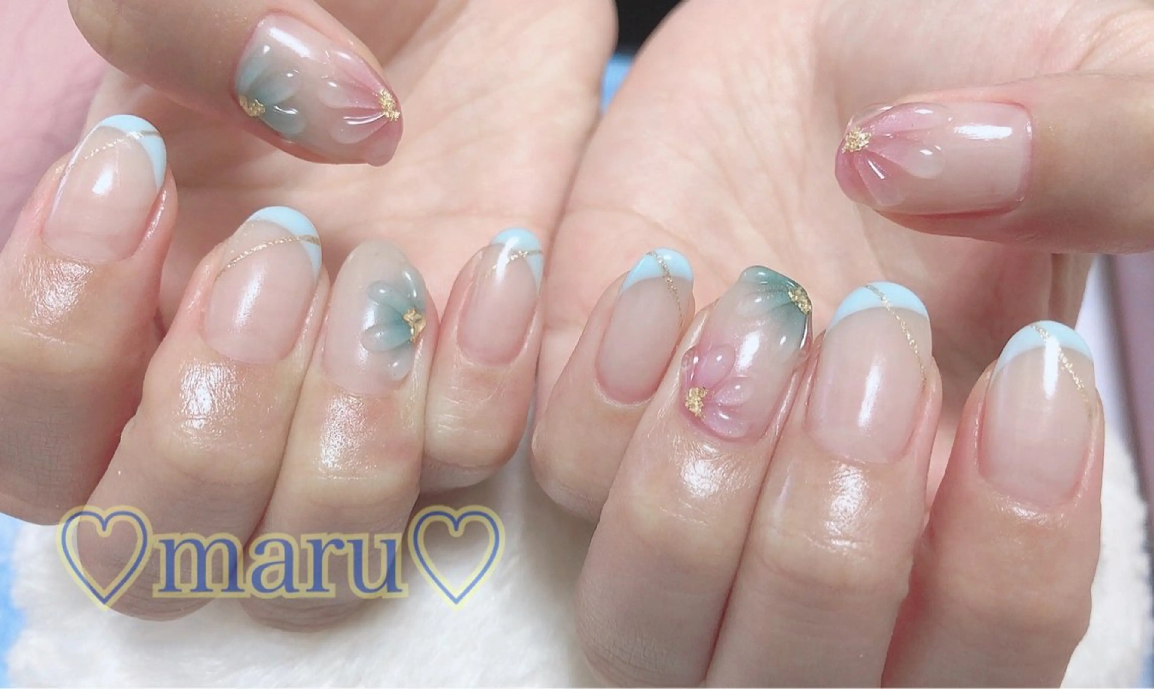 ネイル ハンドネイル フットネイル まるみ♡8/25- 31お休み🙇‍♀️のネイルデザイン