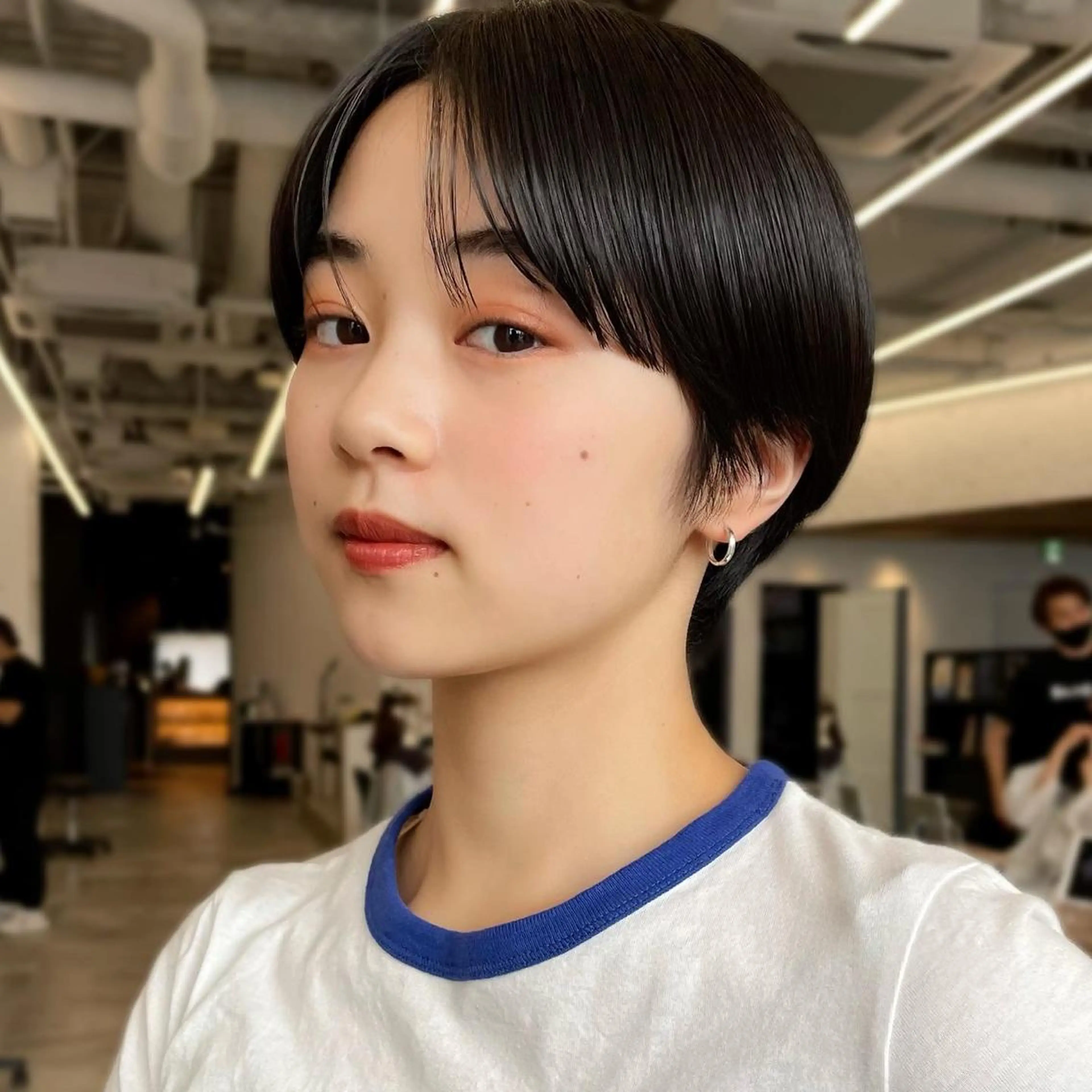 ショート ハンサムショート ショートヘア 似合わせショート/透 明感カラー/西田祐賀のヘアスタイル