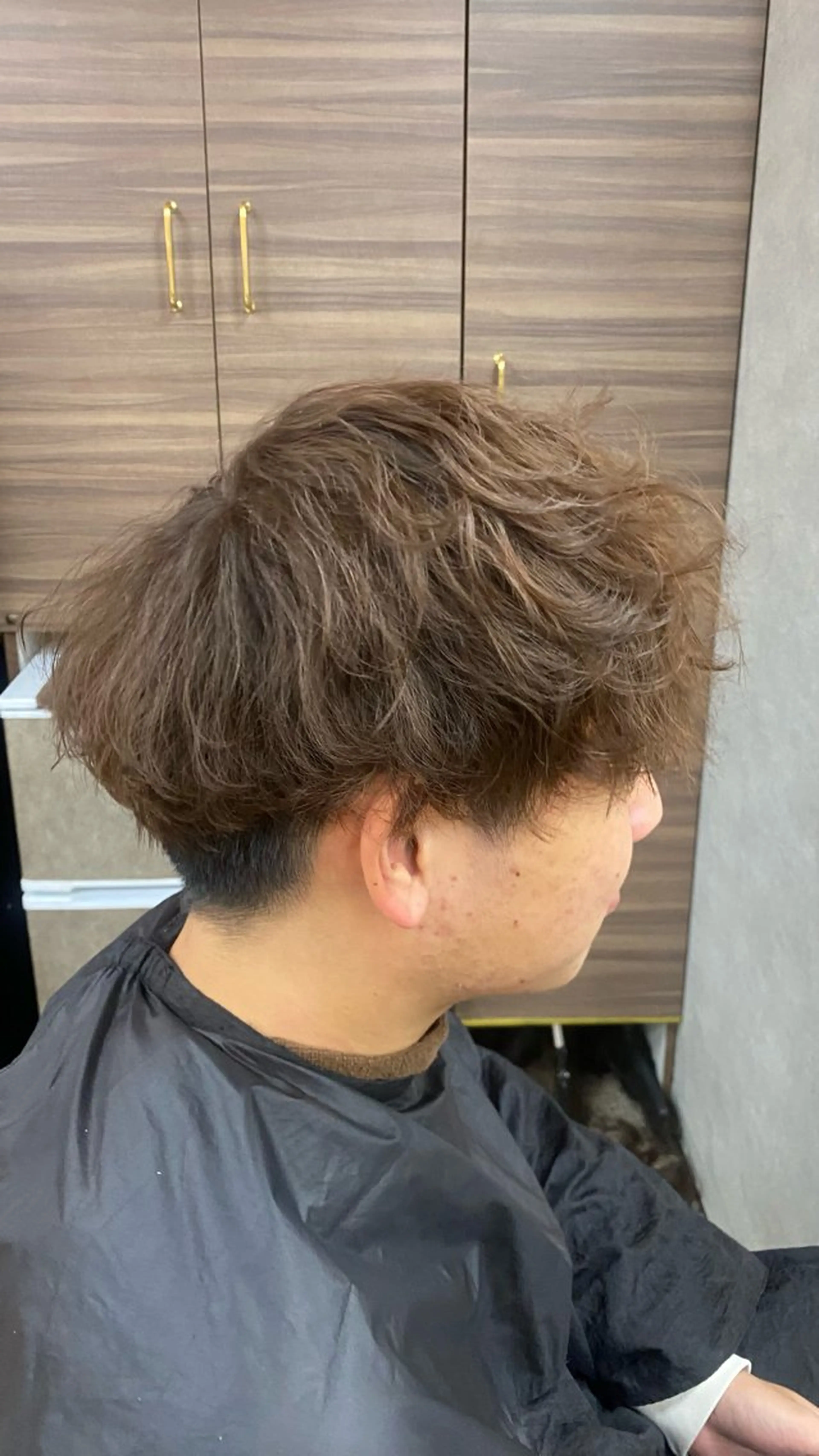 ショート パーマ メンズ メンズパーマ 飯田 雷晟のヘアスタイル