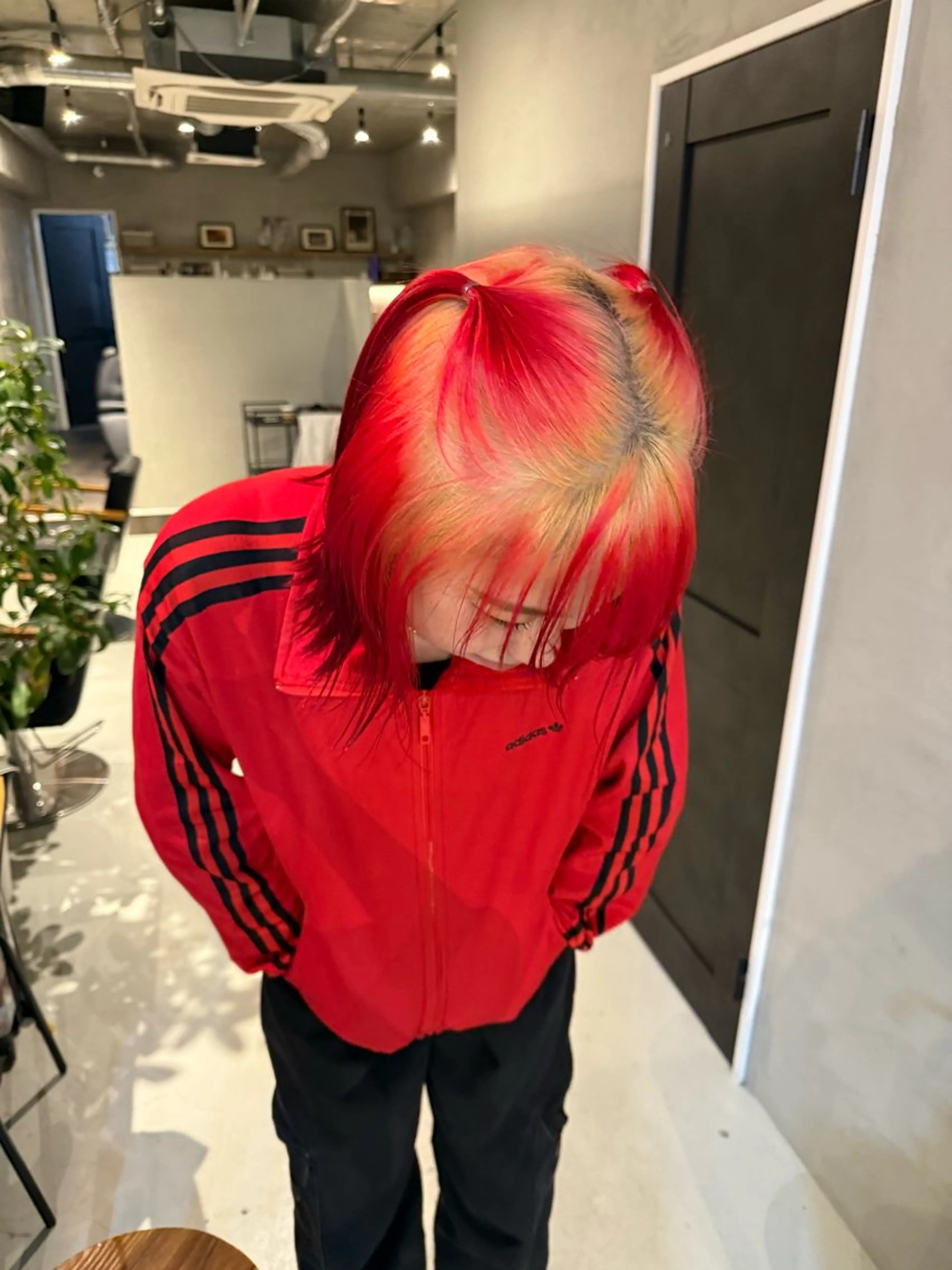ミディアム カラー ヘアアレンジ ヘアカラー 河坂 昌恵のヘアスタイル