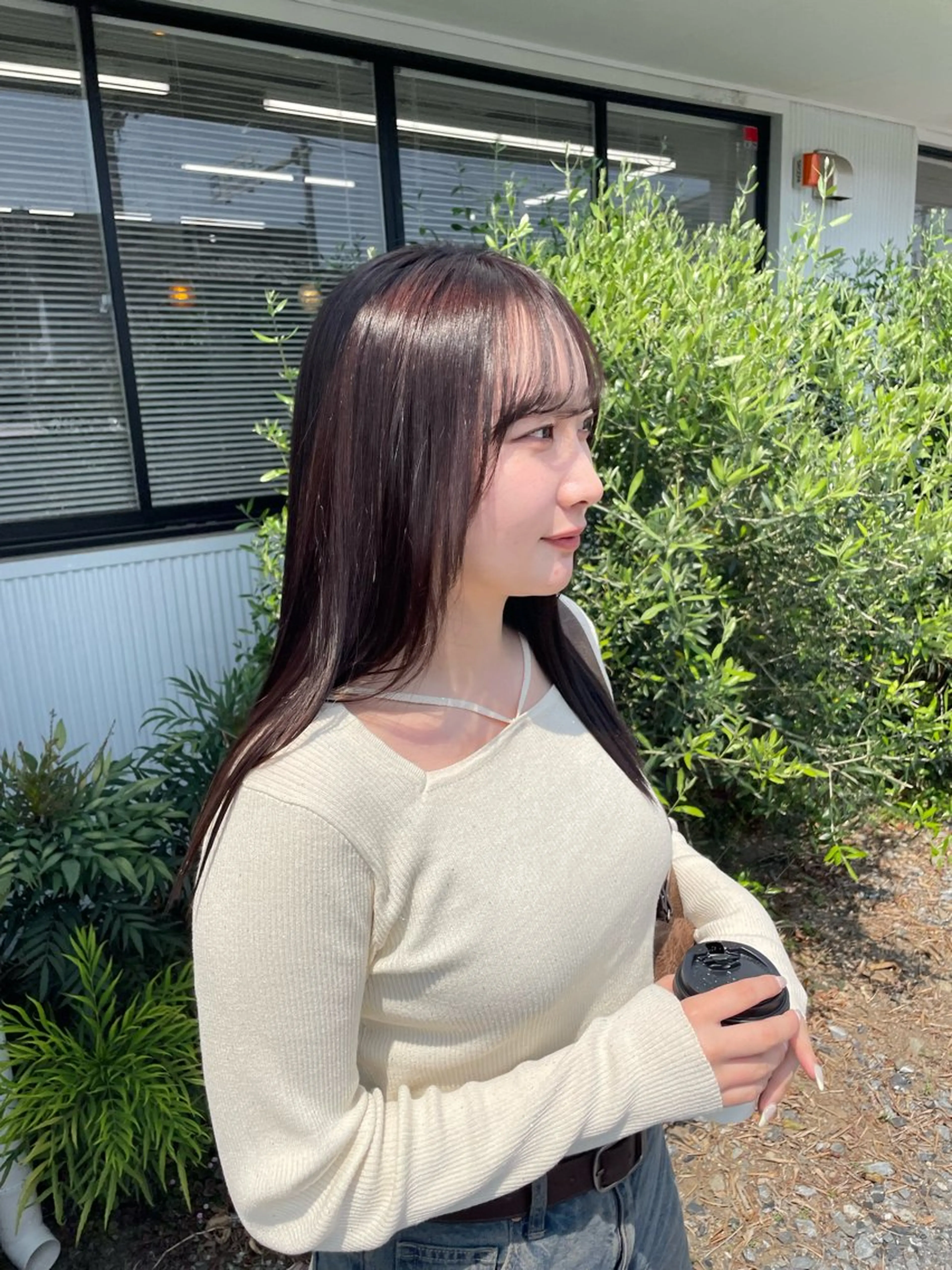 セミロング カラー ブラウンカラー チョコレートブラウン Latte川原店所属・金古 美優のヘアスタイル