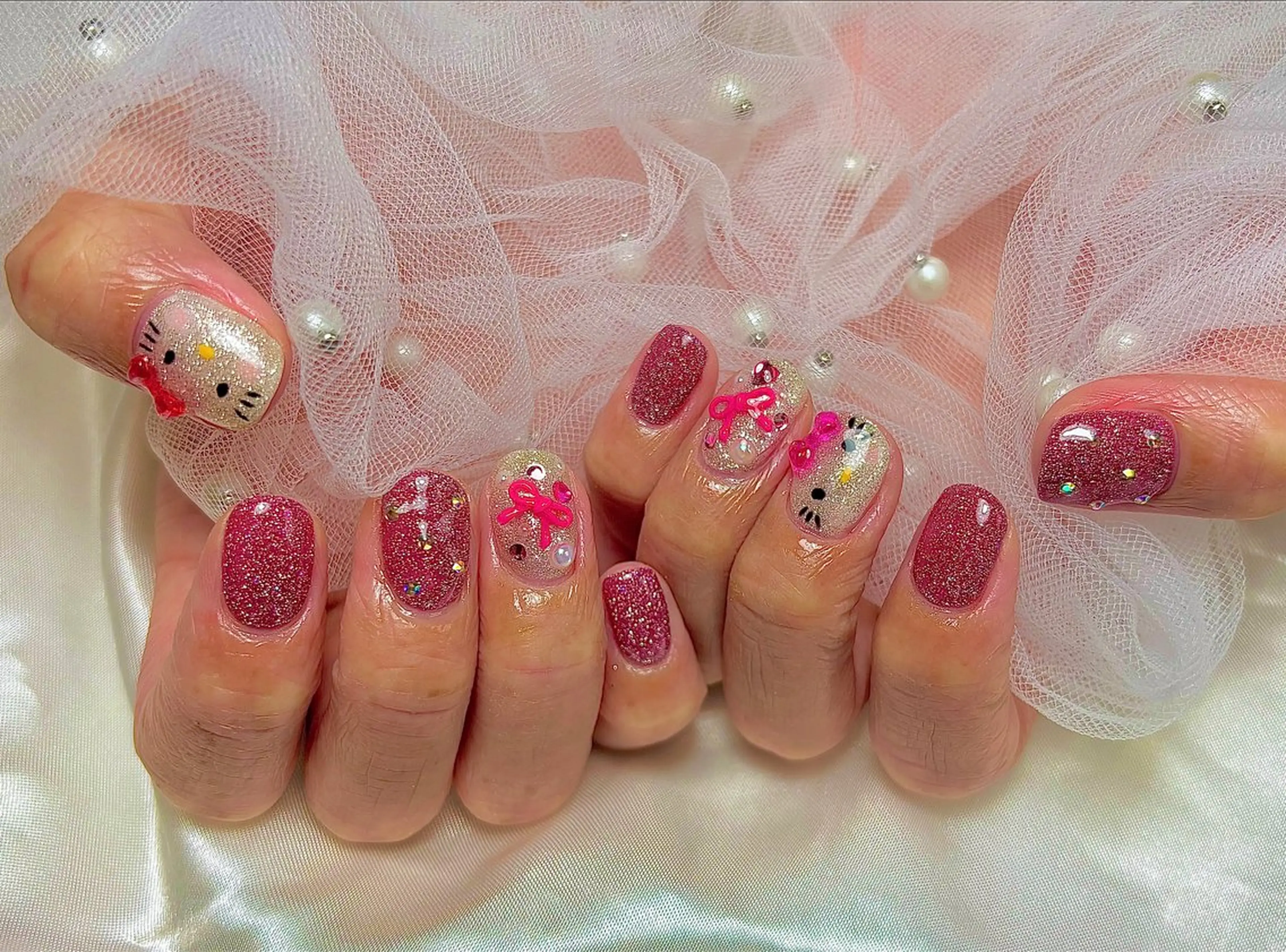 ネイル フラッシュネイル jewel nailのネイルデザイン