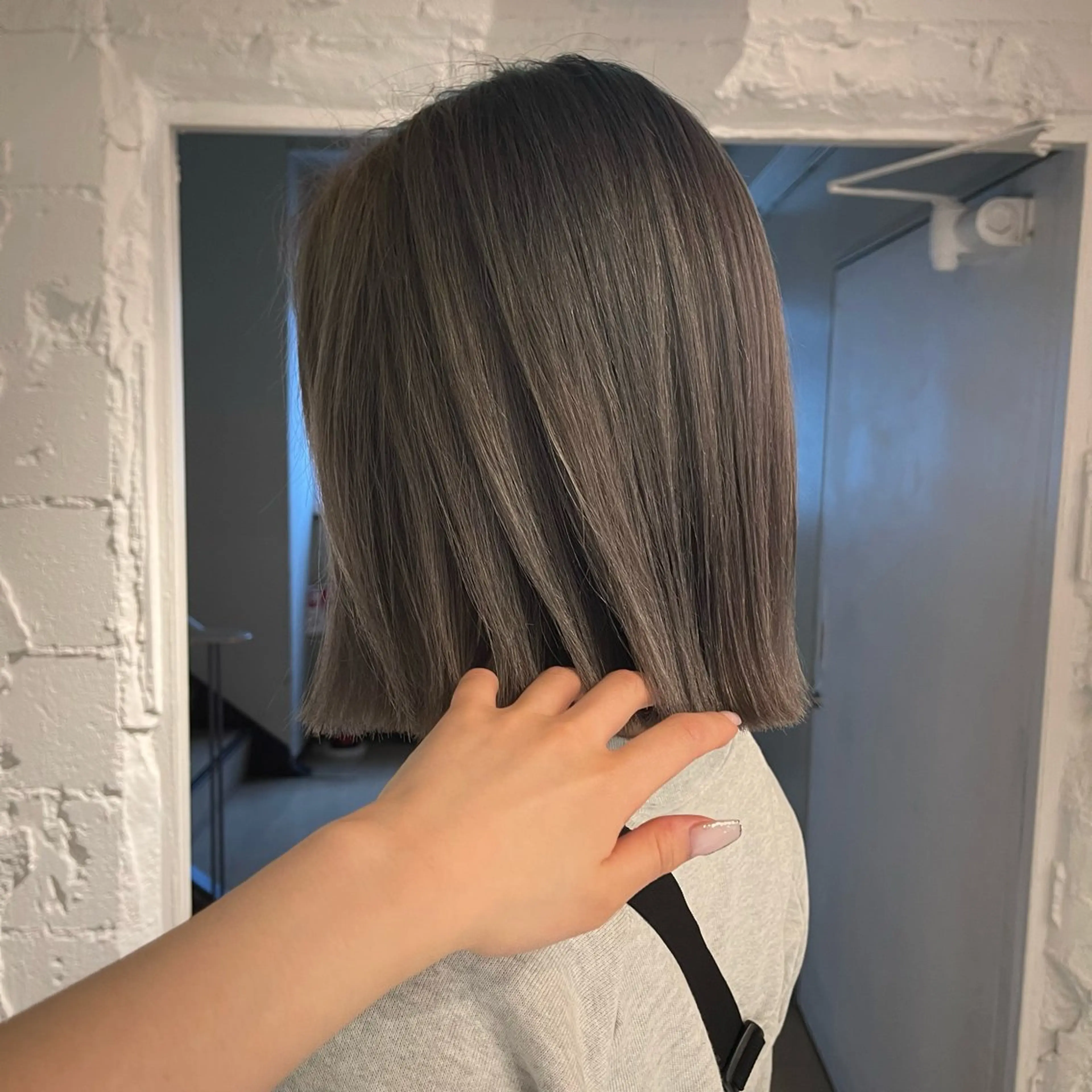 ショート カラー ヘアカラー トリートメント lunty miichiのヘアスタイル